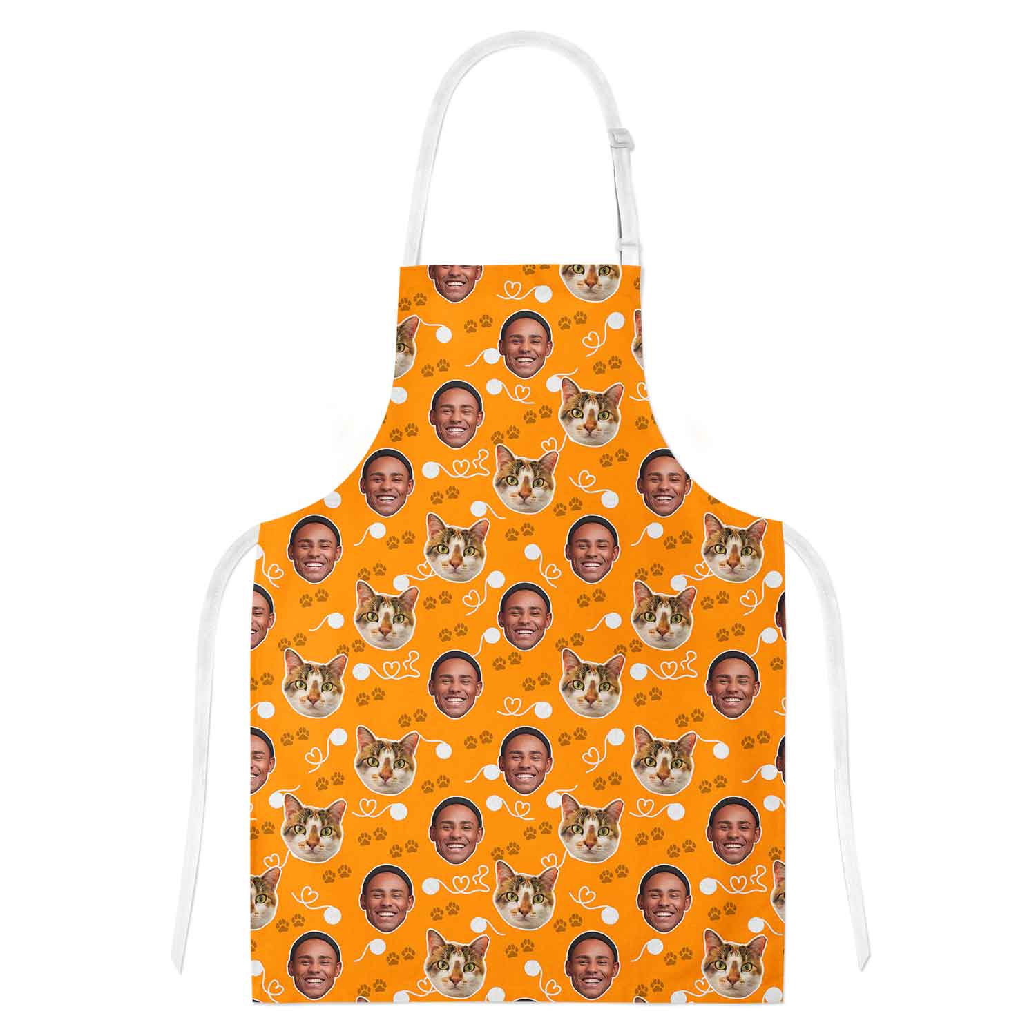 Cat & Owner Face Personalised Apron