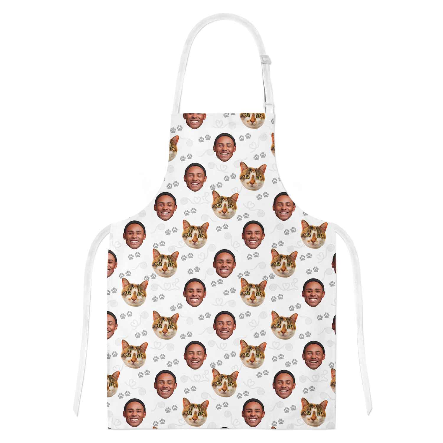 Cat & Owner Face Personalised Apron