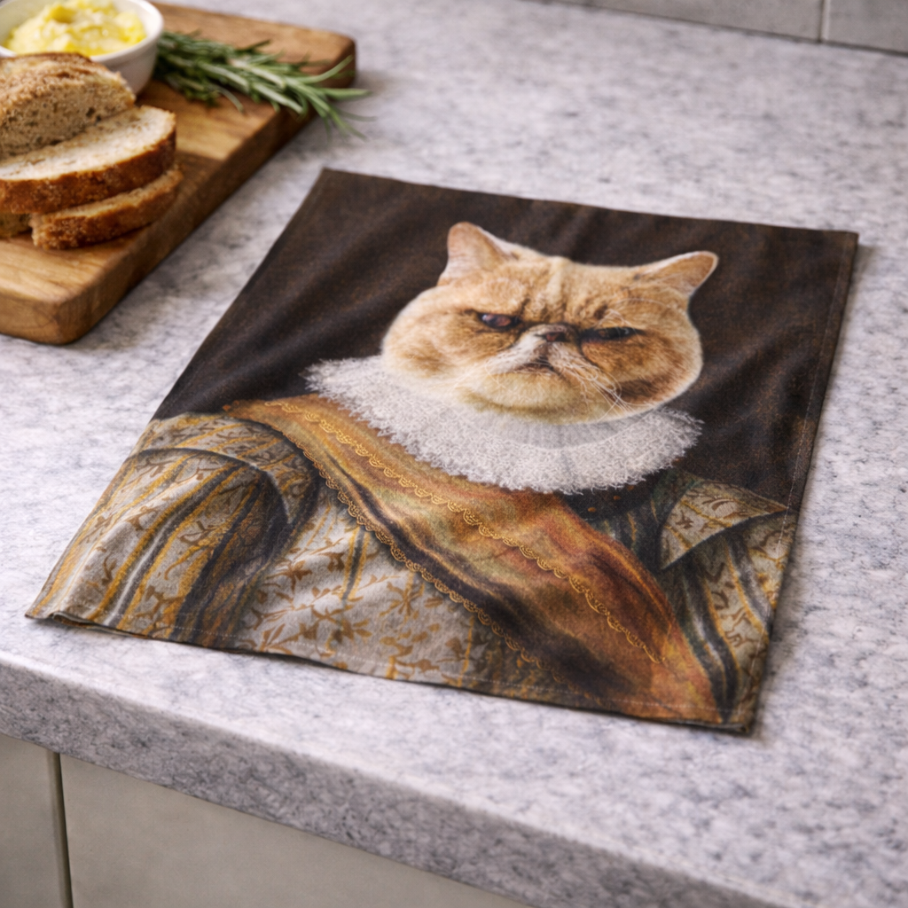 Cat Noble Personalised Tea Towel