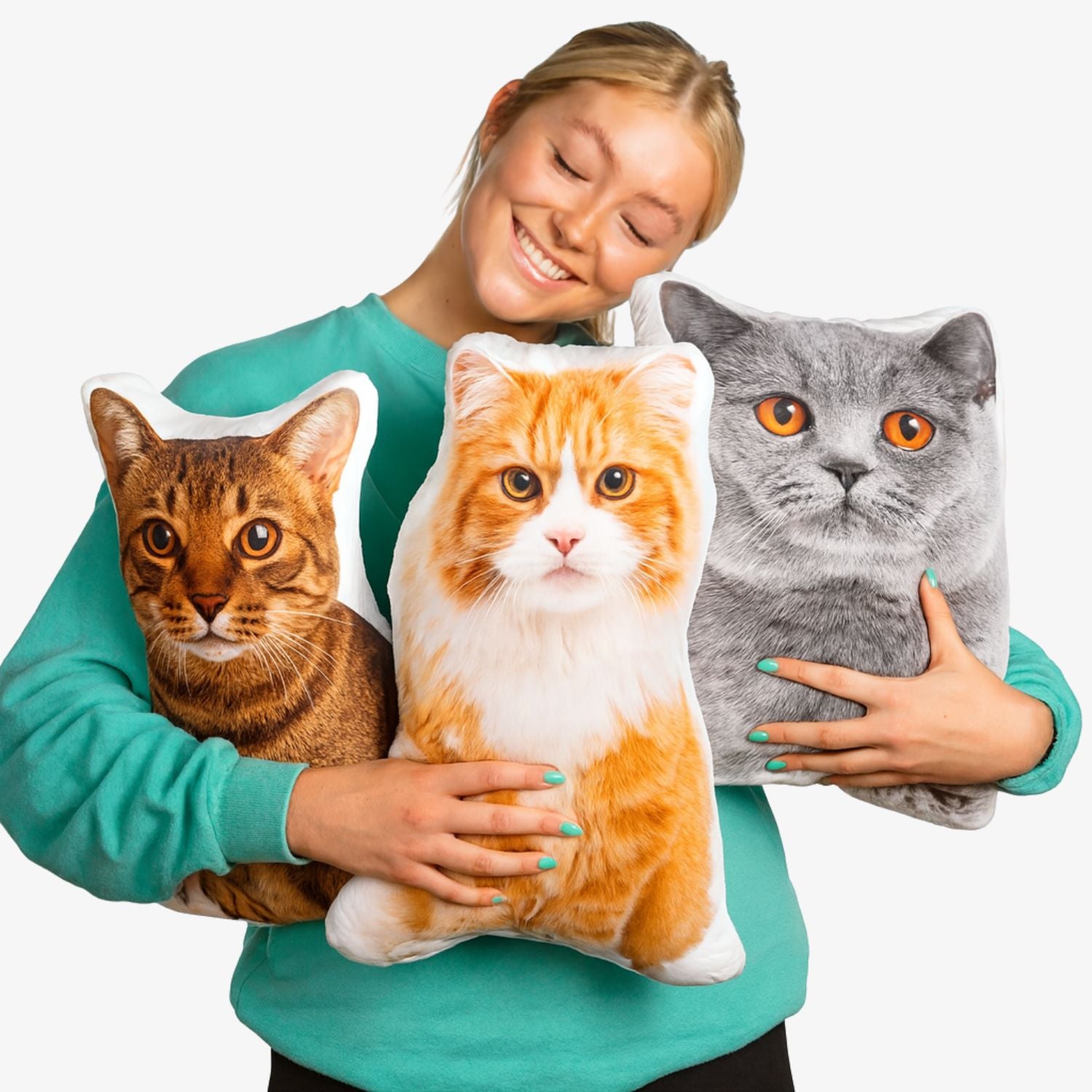 Cat Photo Face Pillow