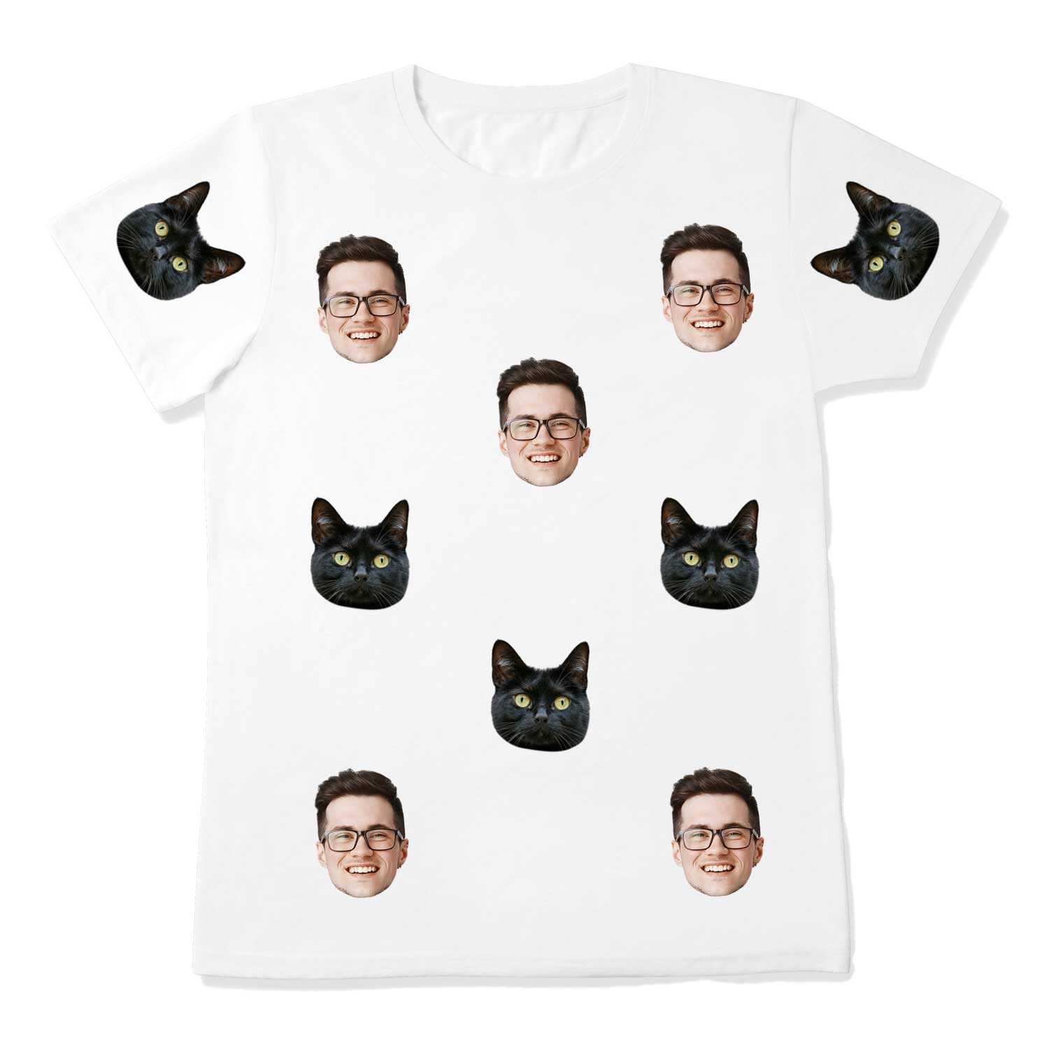 Cat & Owner Unisex Personalised T-Shirt