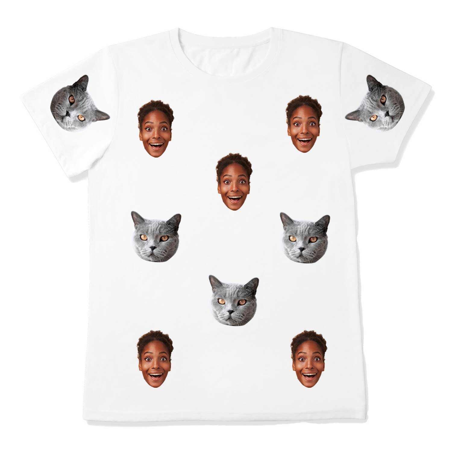 Cat & Owner Unisex Personalised T-Shirt