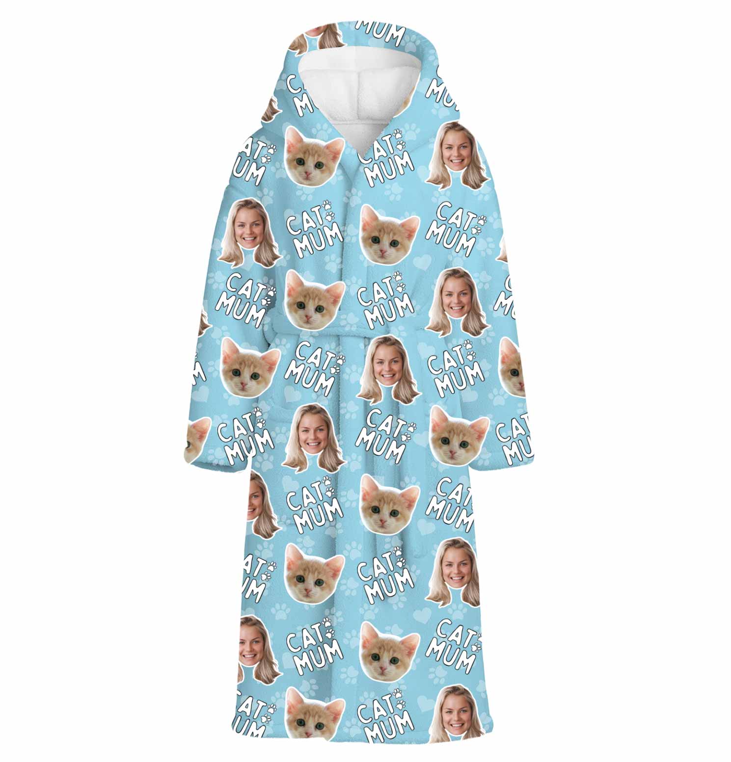 Cat Mum Personalised Dressing Gown