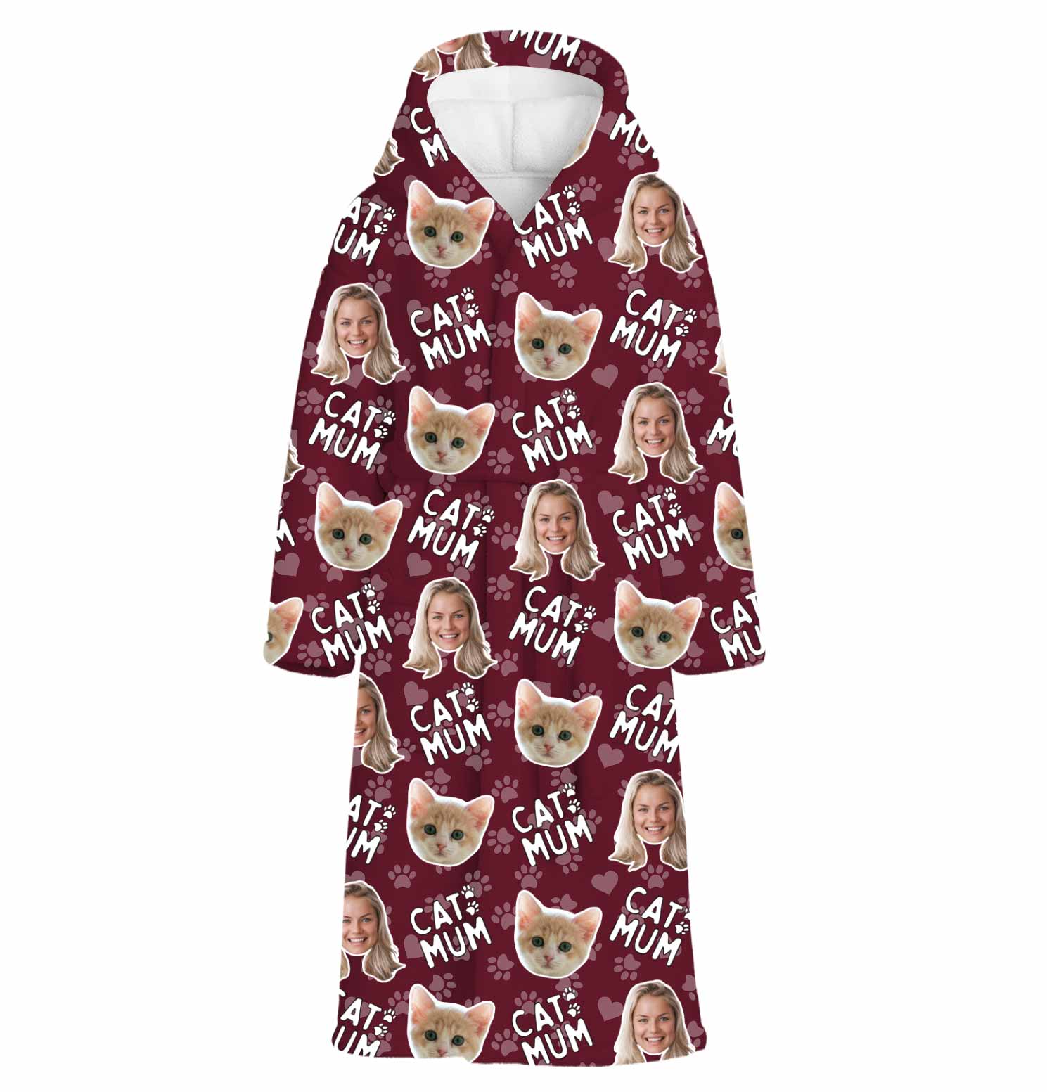 Cat Mum Personalised Dressing Gown