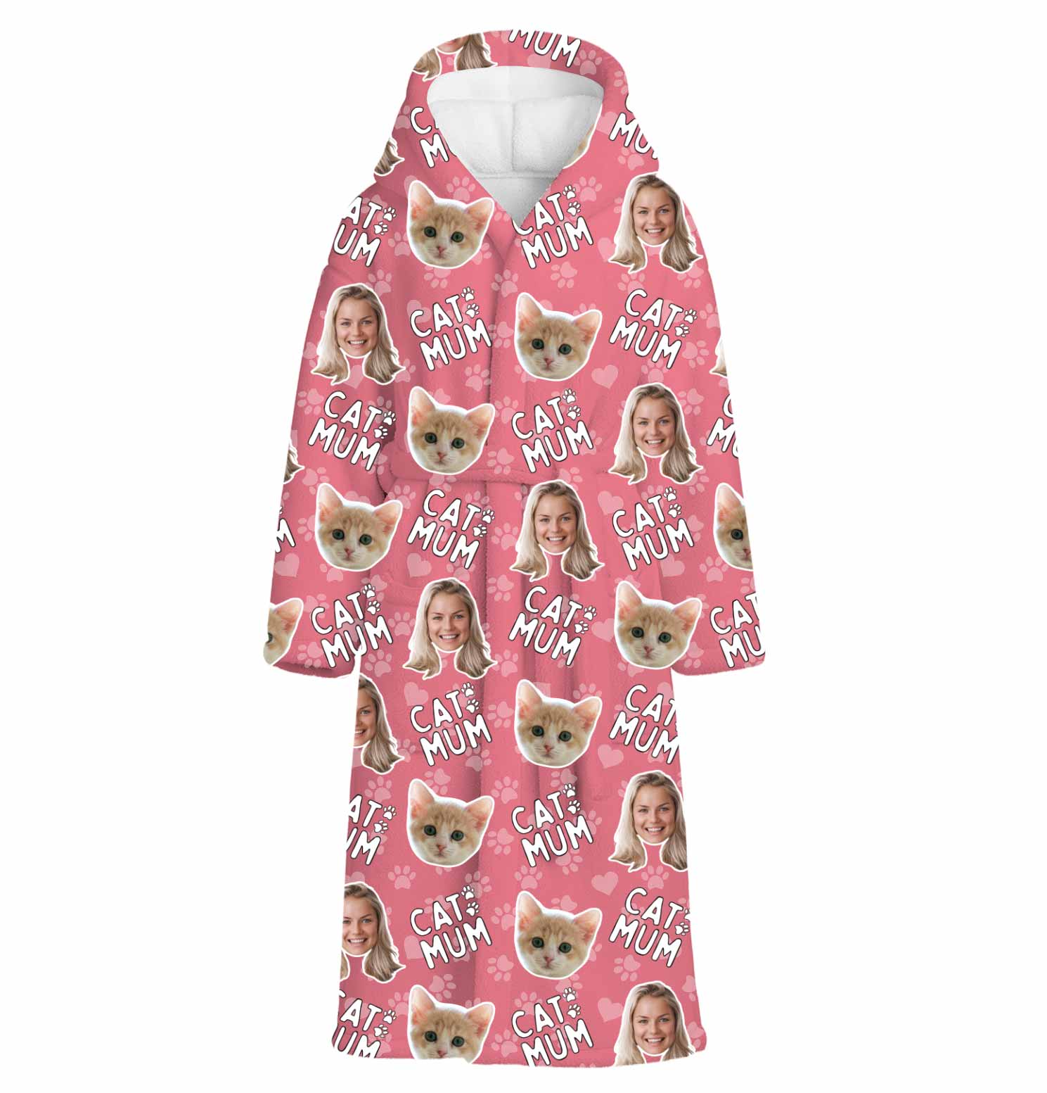 Cat Mum Personalised Dressing Gown