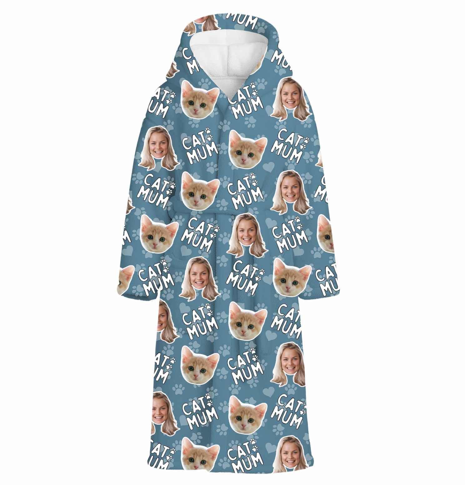 Cat Mum Personalised Dressing Gown