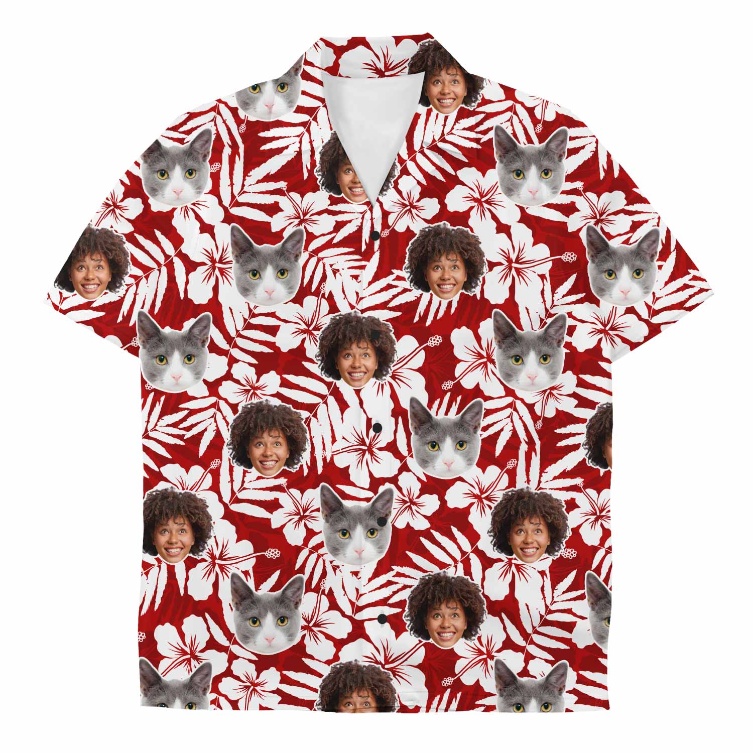 Your Cat Red Custom Hawaiian Shirt