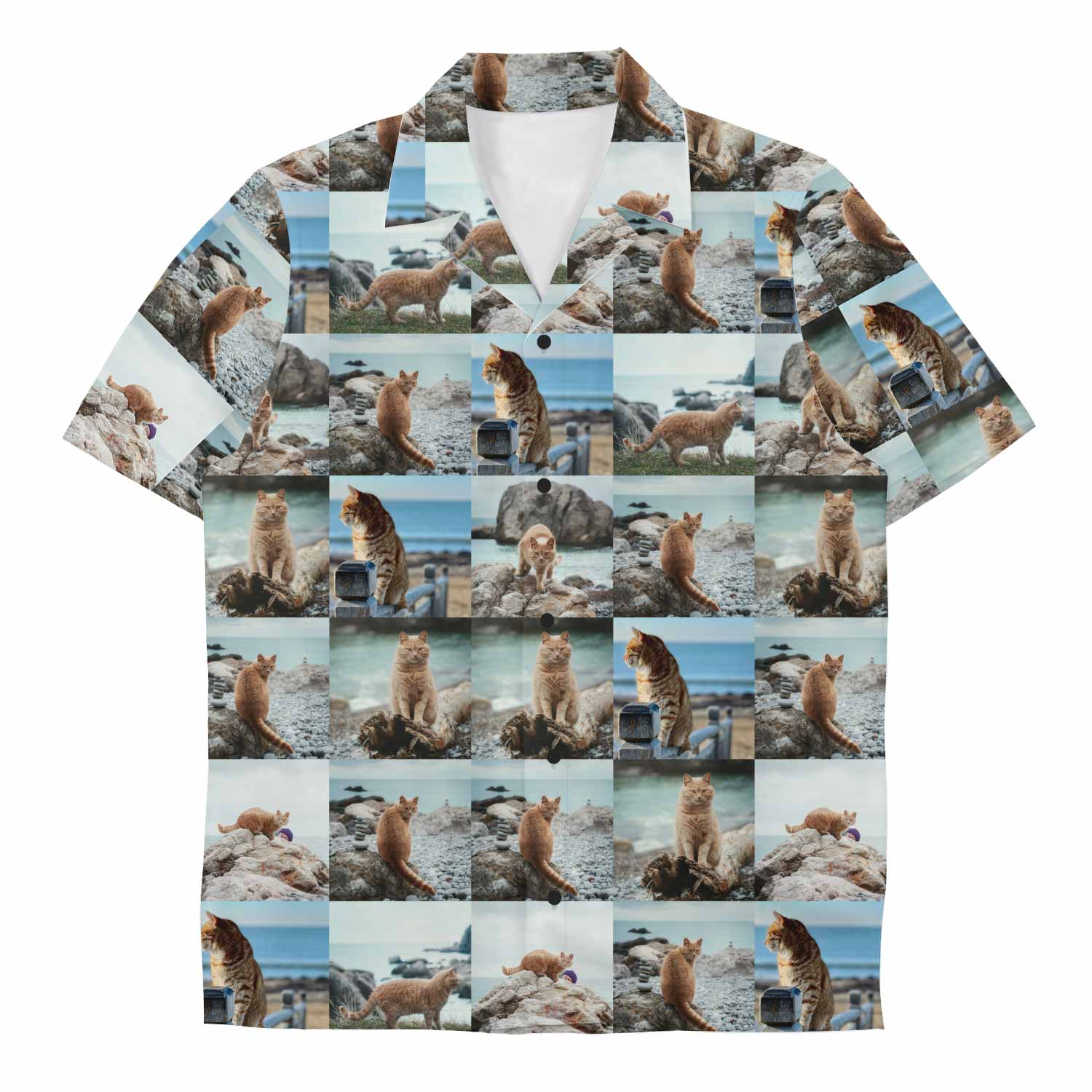 Cat Photo Collage Custom Hawaiian Shirt