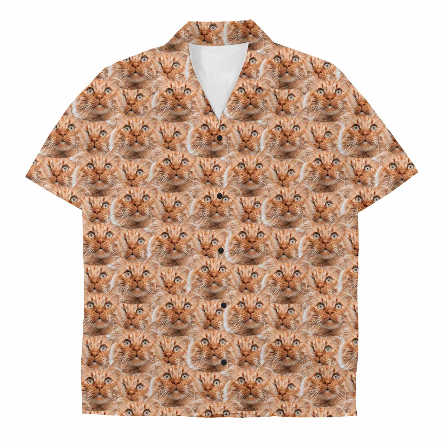 Cat Face Mash Custom Hawaiian Shirt