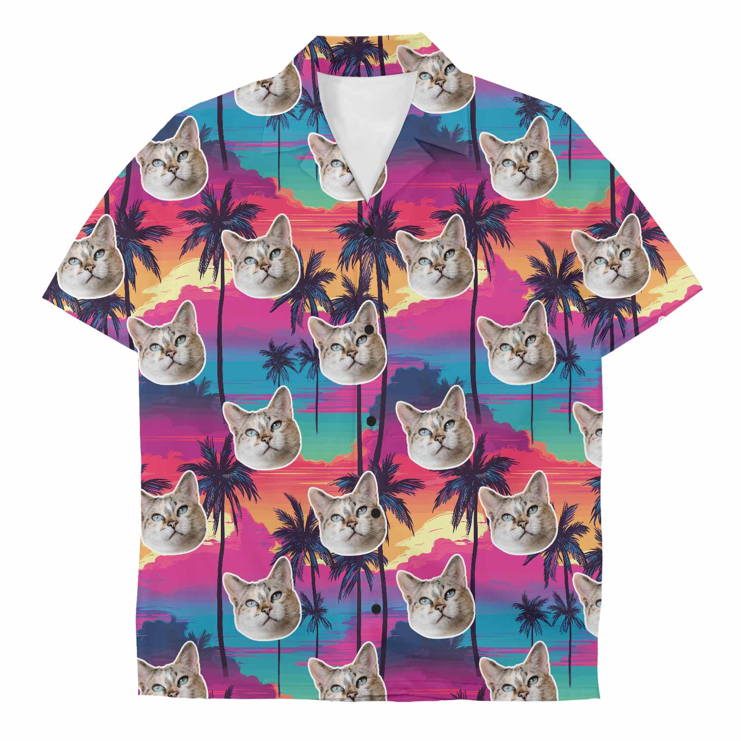 Your Cat Tropical Sunset Hawaiian Shirt