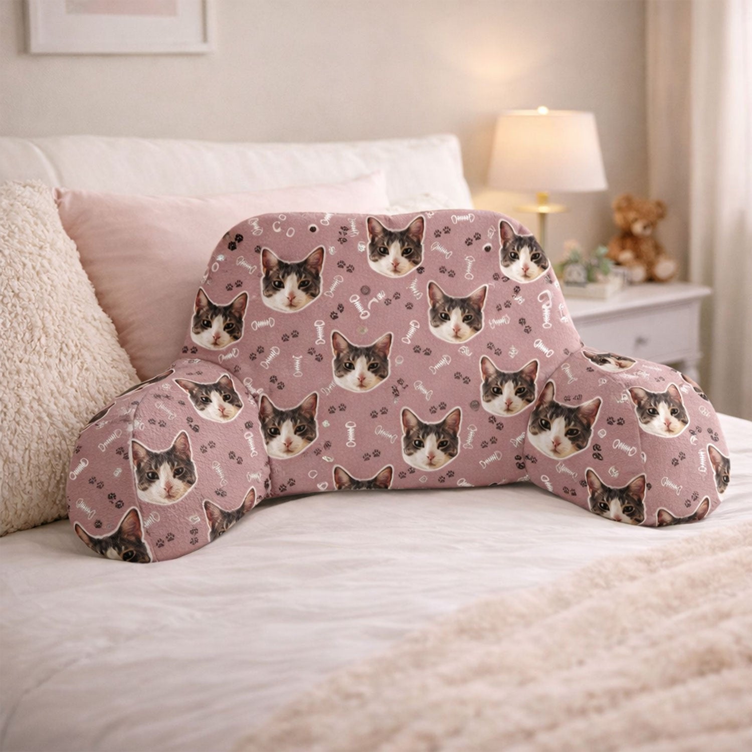 Personalised Kids Cat Cuddle Cushion