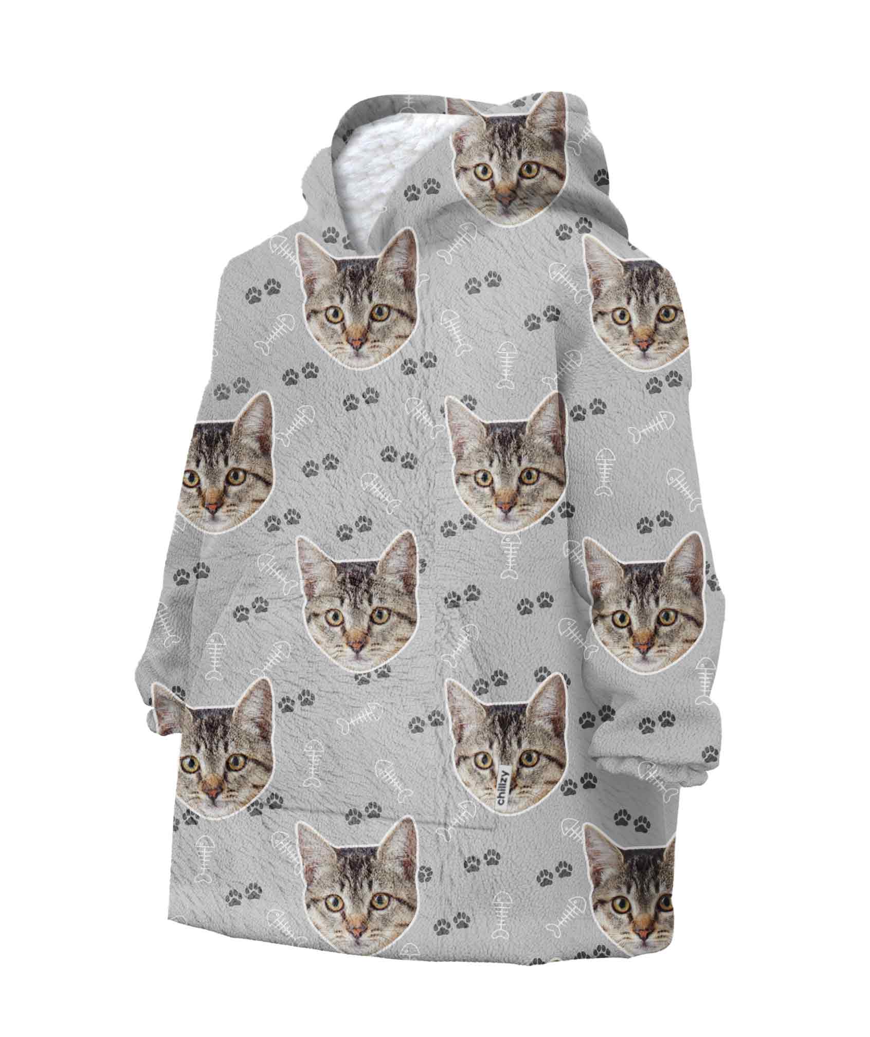 Your Cat Kids Personalised Hoodie Blanket