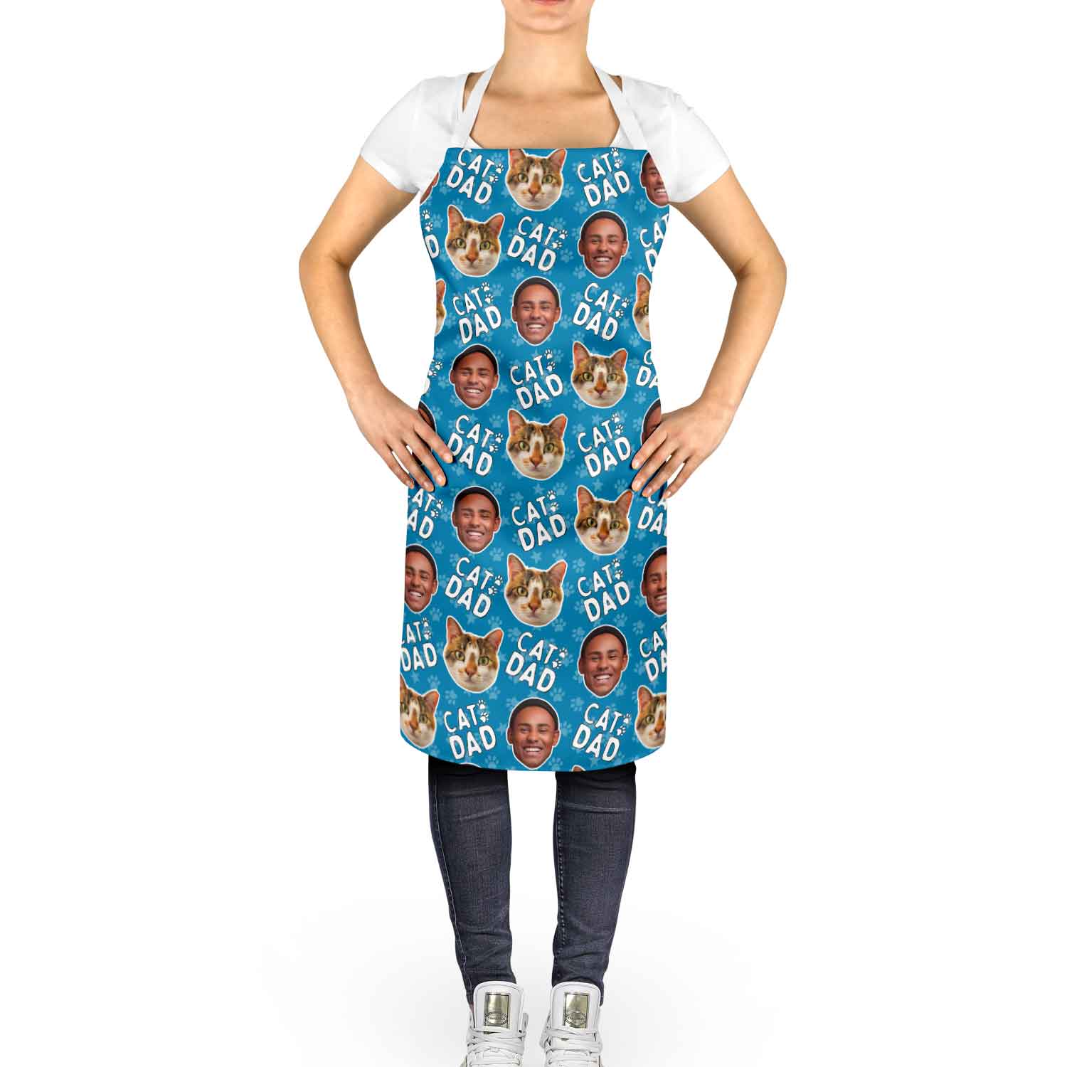 Cat Dad Personalised Apron