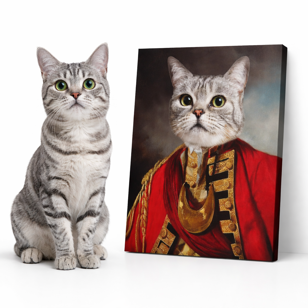 Cat Royal Regiment Canvas