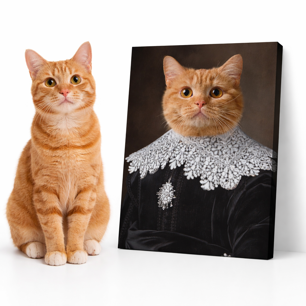 Cat Gentleman Canvas