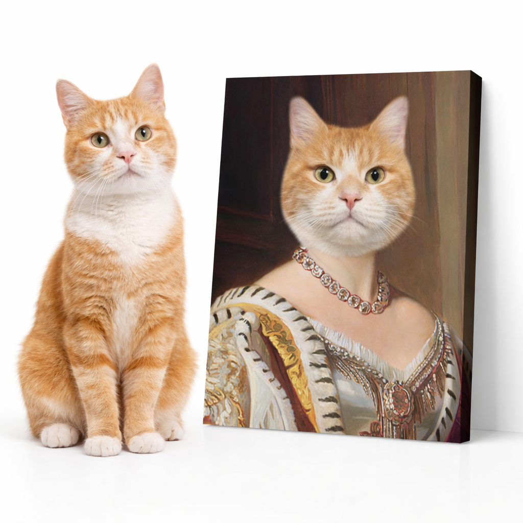 Cat Royal Lady Canvas