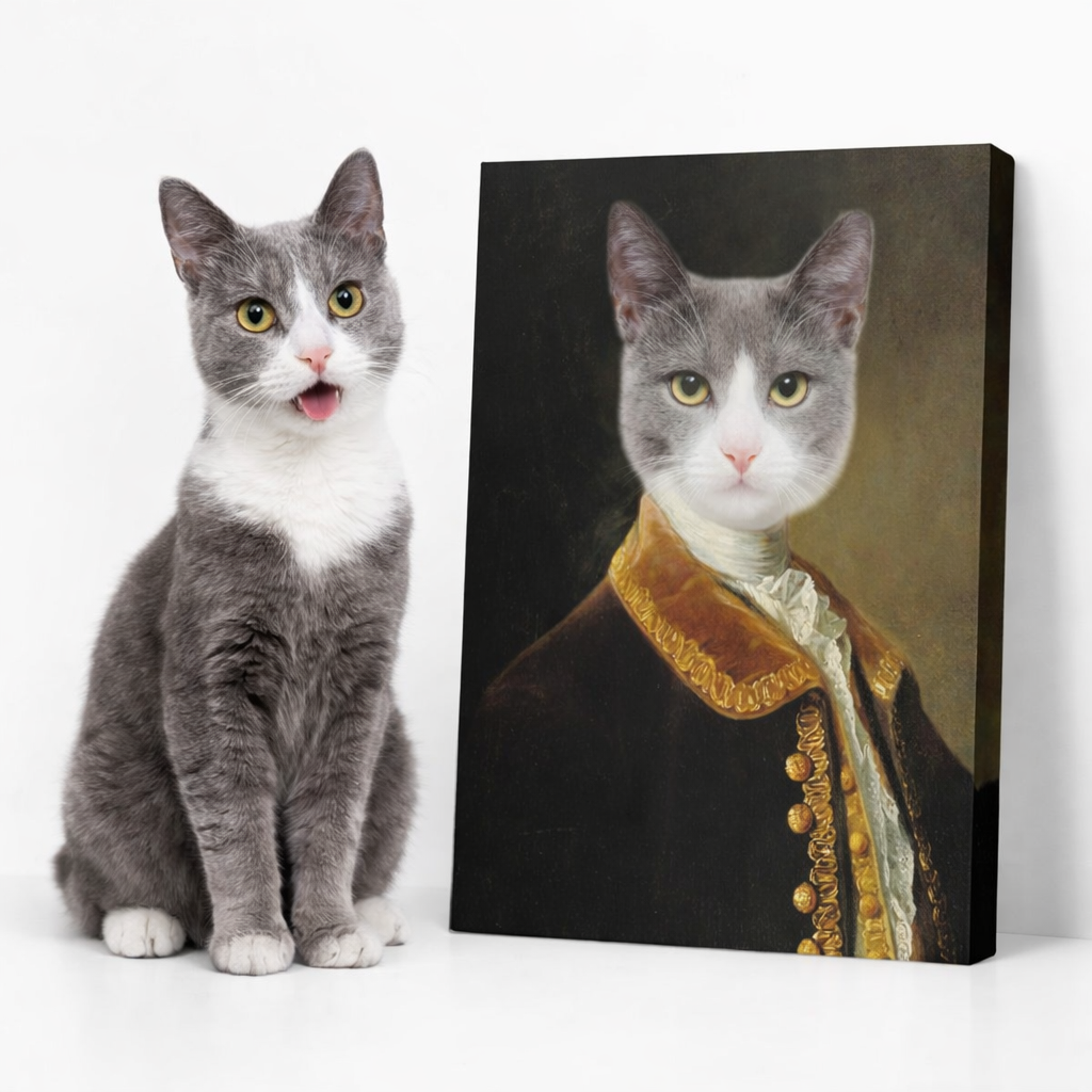 Cat Royal Guy Canvas