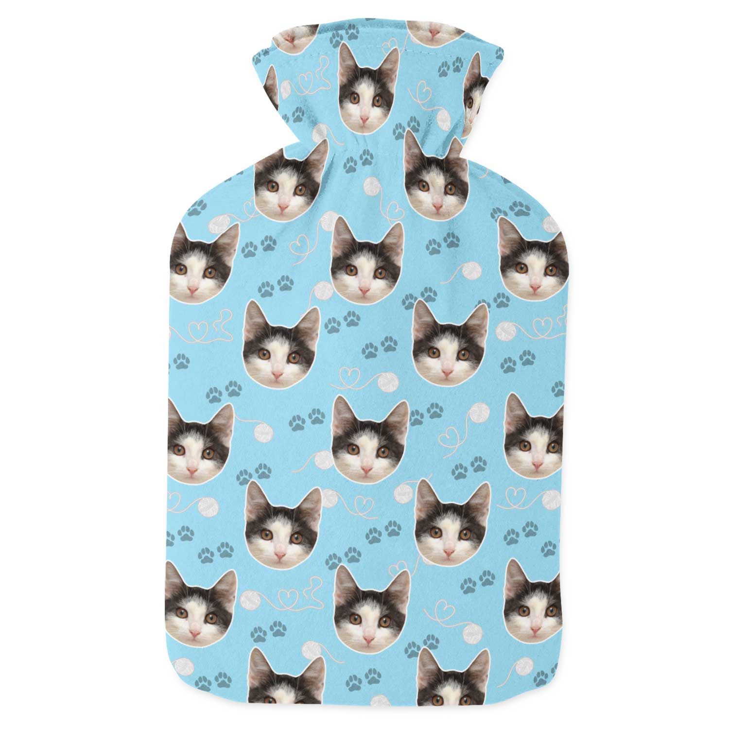 Your Cat Paw Prints Hot Water Bottle