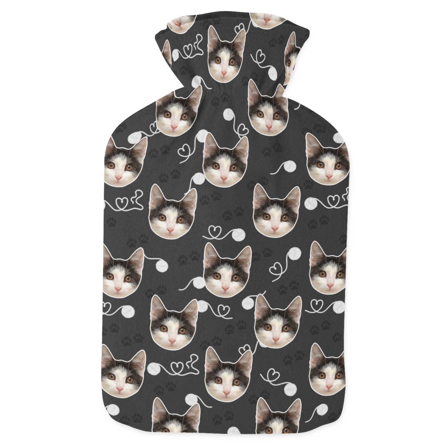 Your Cat Paw Prints Hot Water Bottle