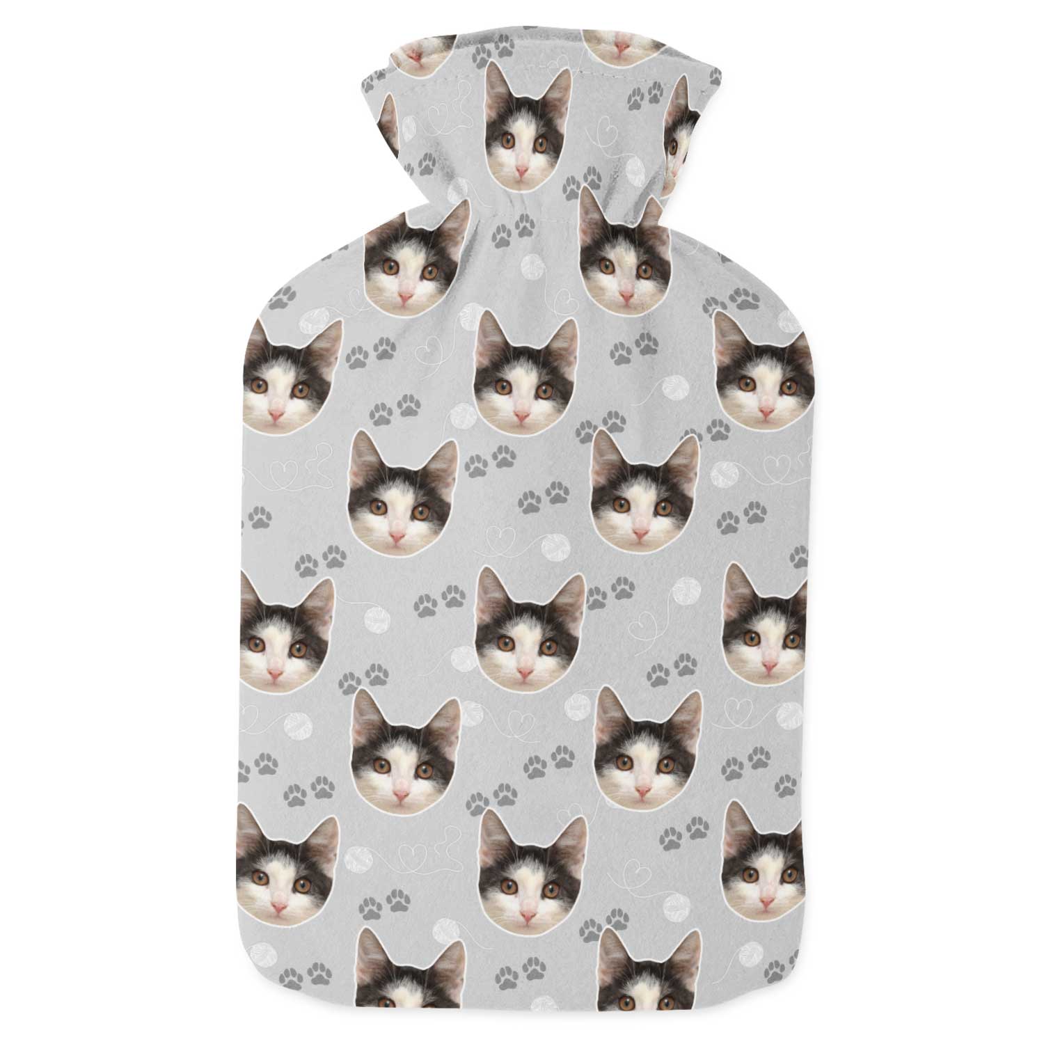 Your Cat Paw Prints Hot Water Bottle