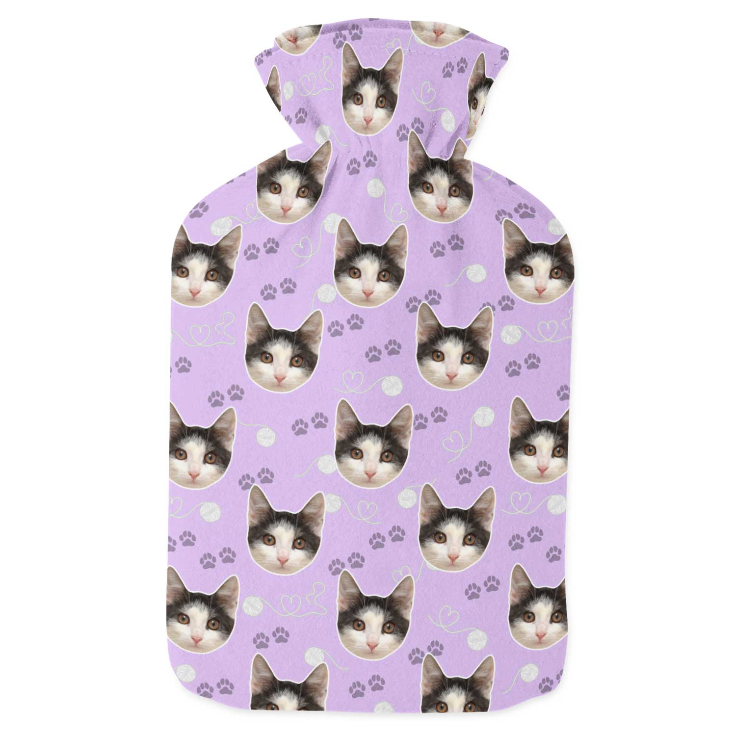 Your Cat Paw Prints Hot Water Bottle