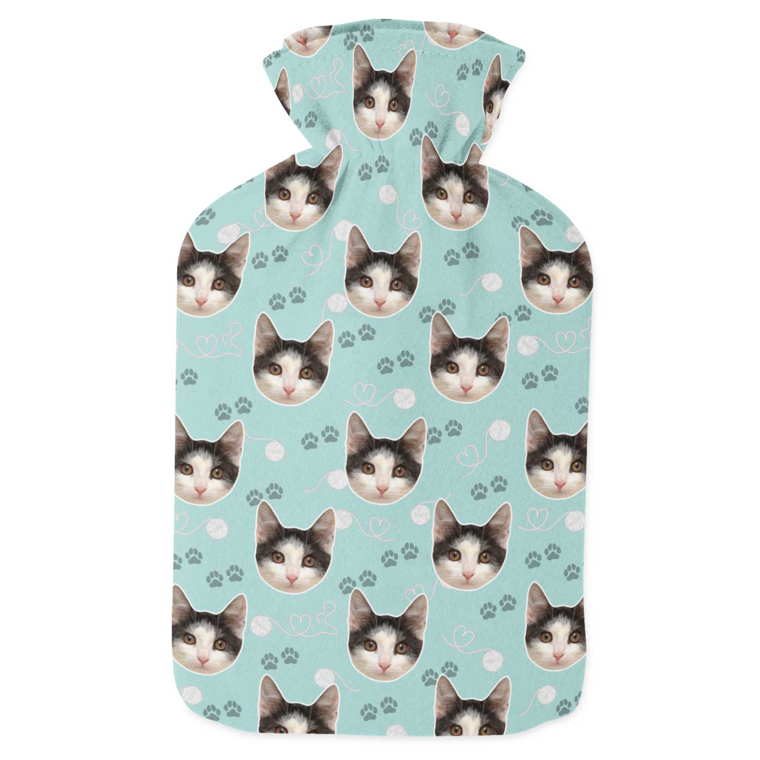 Your Cat Paw Prints Hot Water Bottle