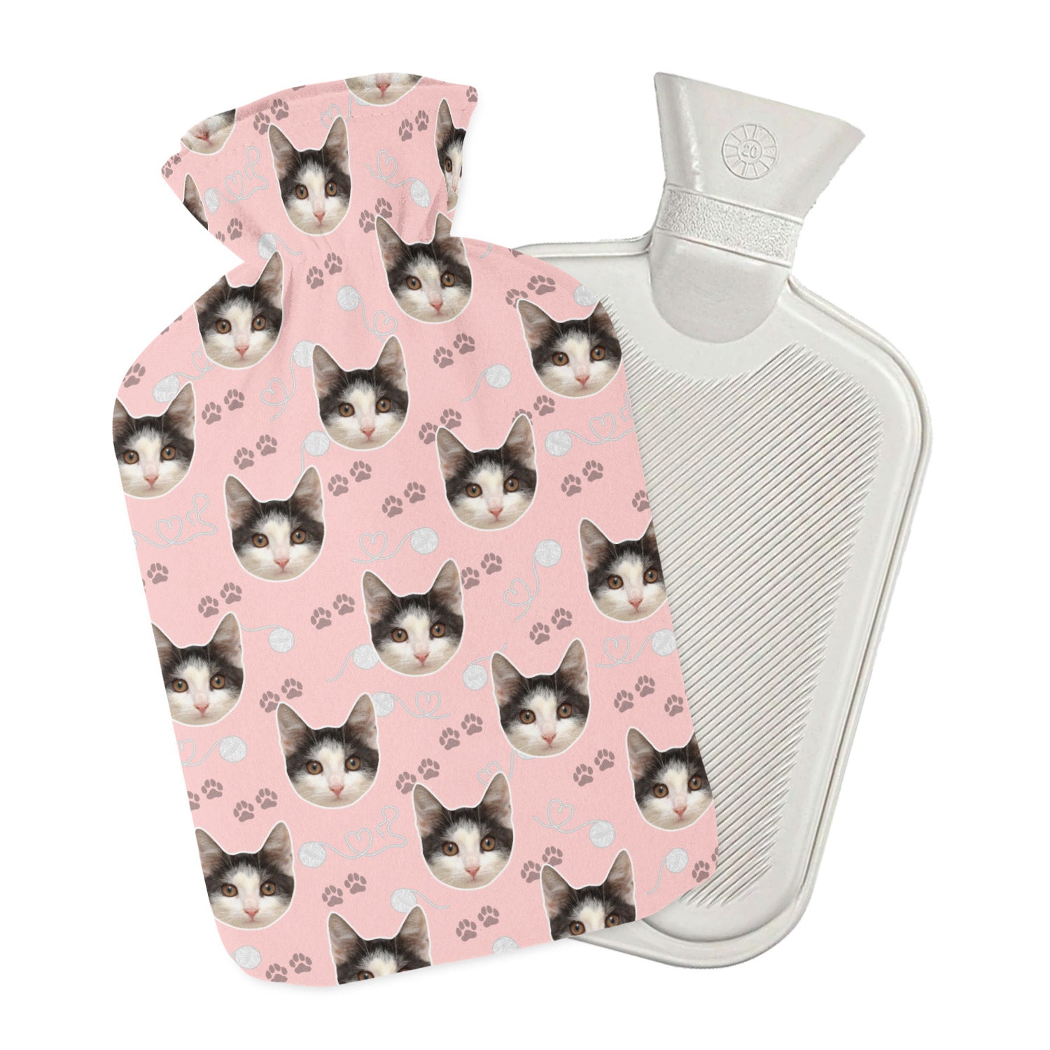Your Cat Paw Prints Hot Water Bottle