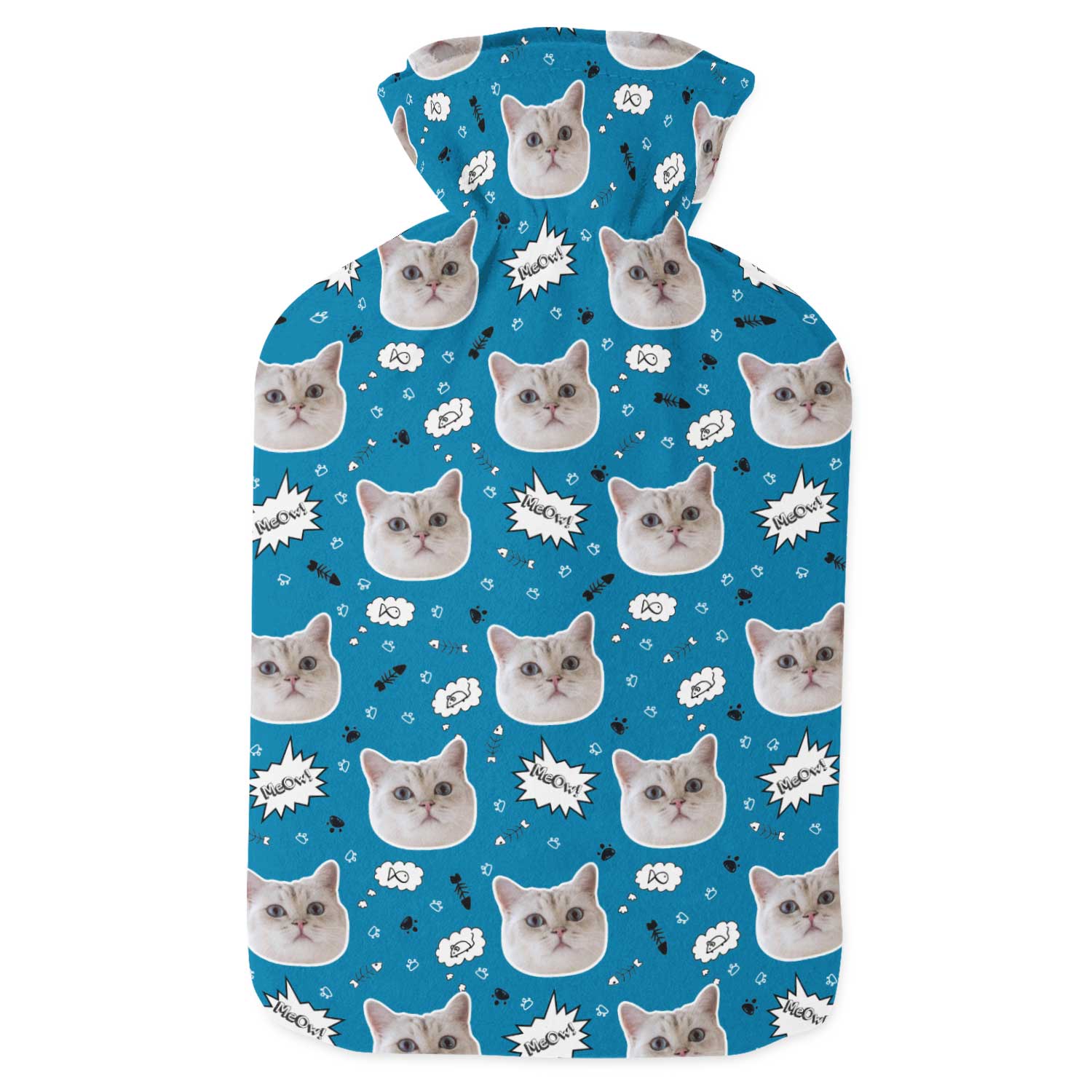 Your Cat Meow Personalised Hot Water Bottle