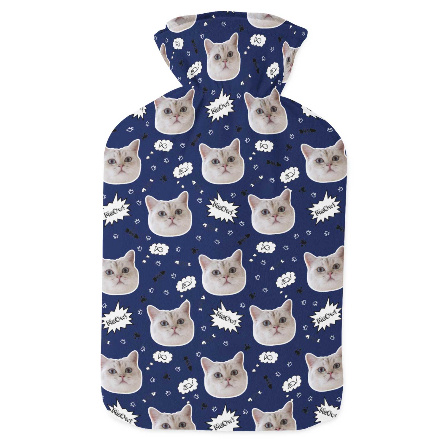 Your Cat Meow Personalised Hot Water Bottle