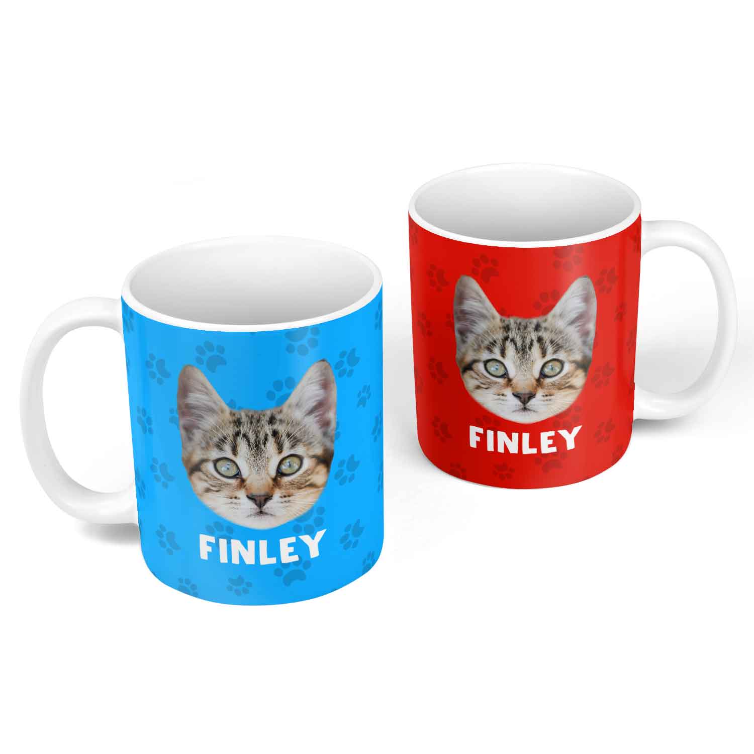 Your Cat (Name) Personalised Face Mug