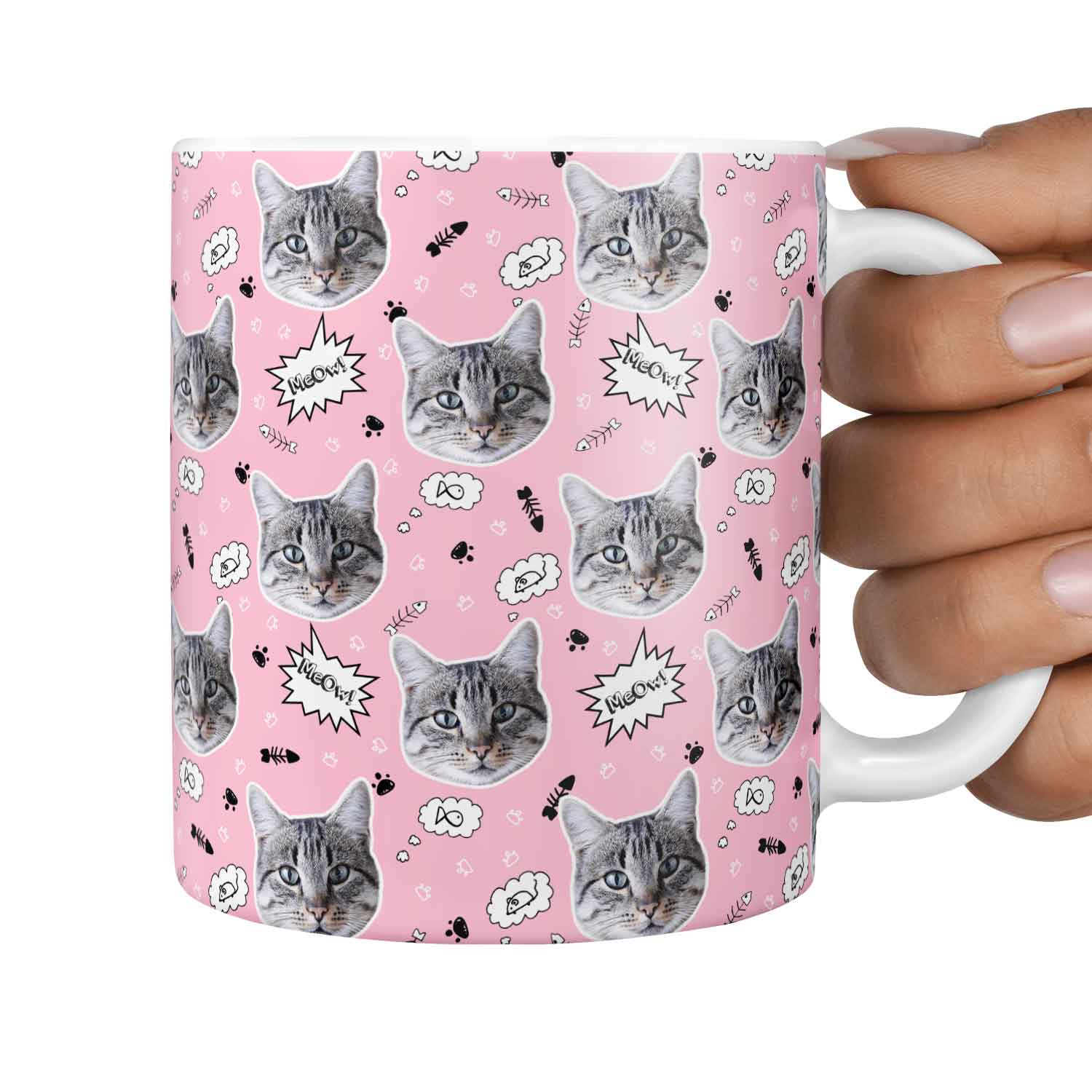 The 'Meow!' Custom Cat Mug