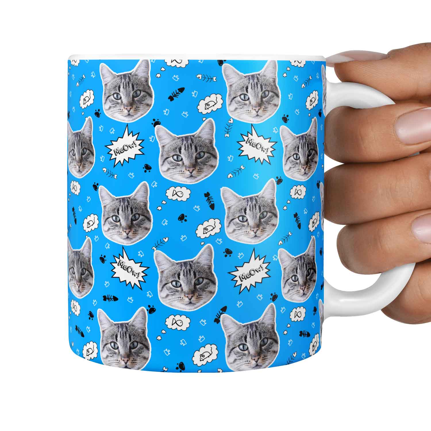 The 'Meow!' Custom Cat Mug