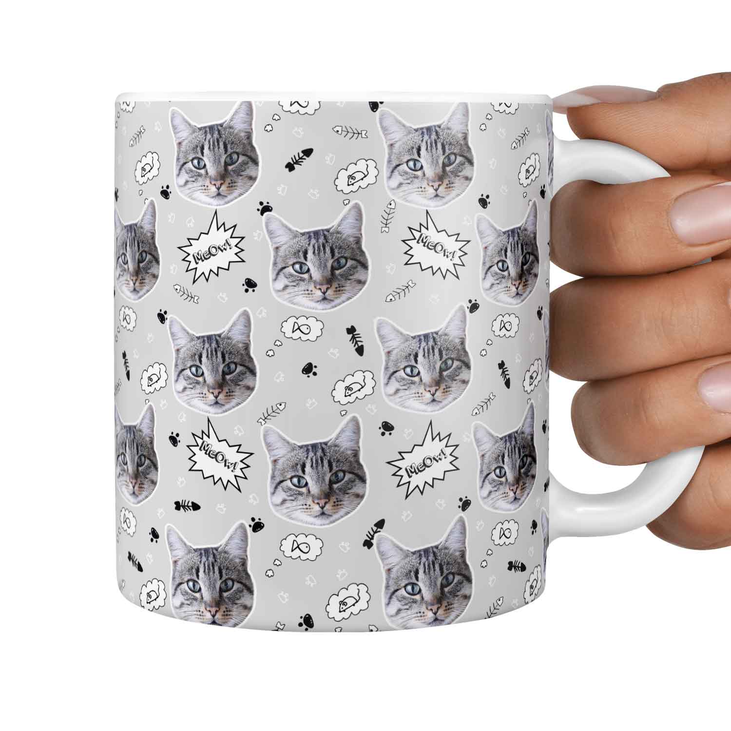 The 'Meow!' Custom Cat Mug