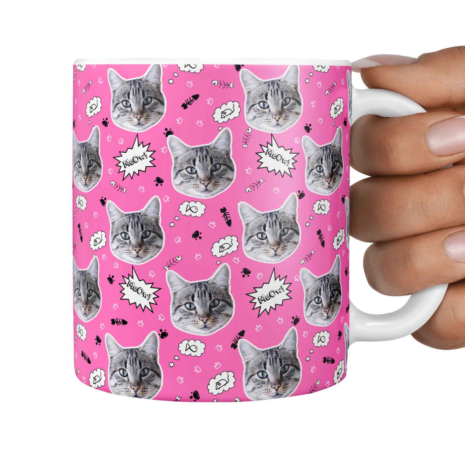 The 'Meow!' Custom Cat Mug
