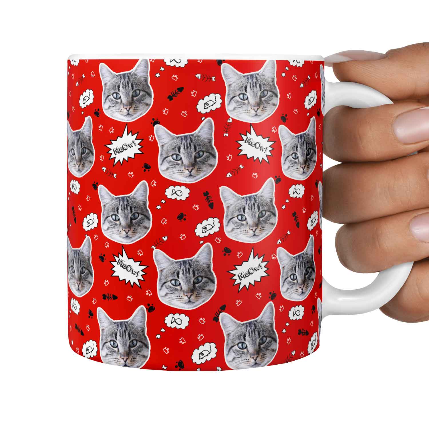 The 'Meow!' Custom Cat Mug