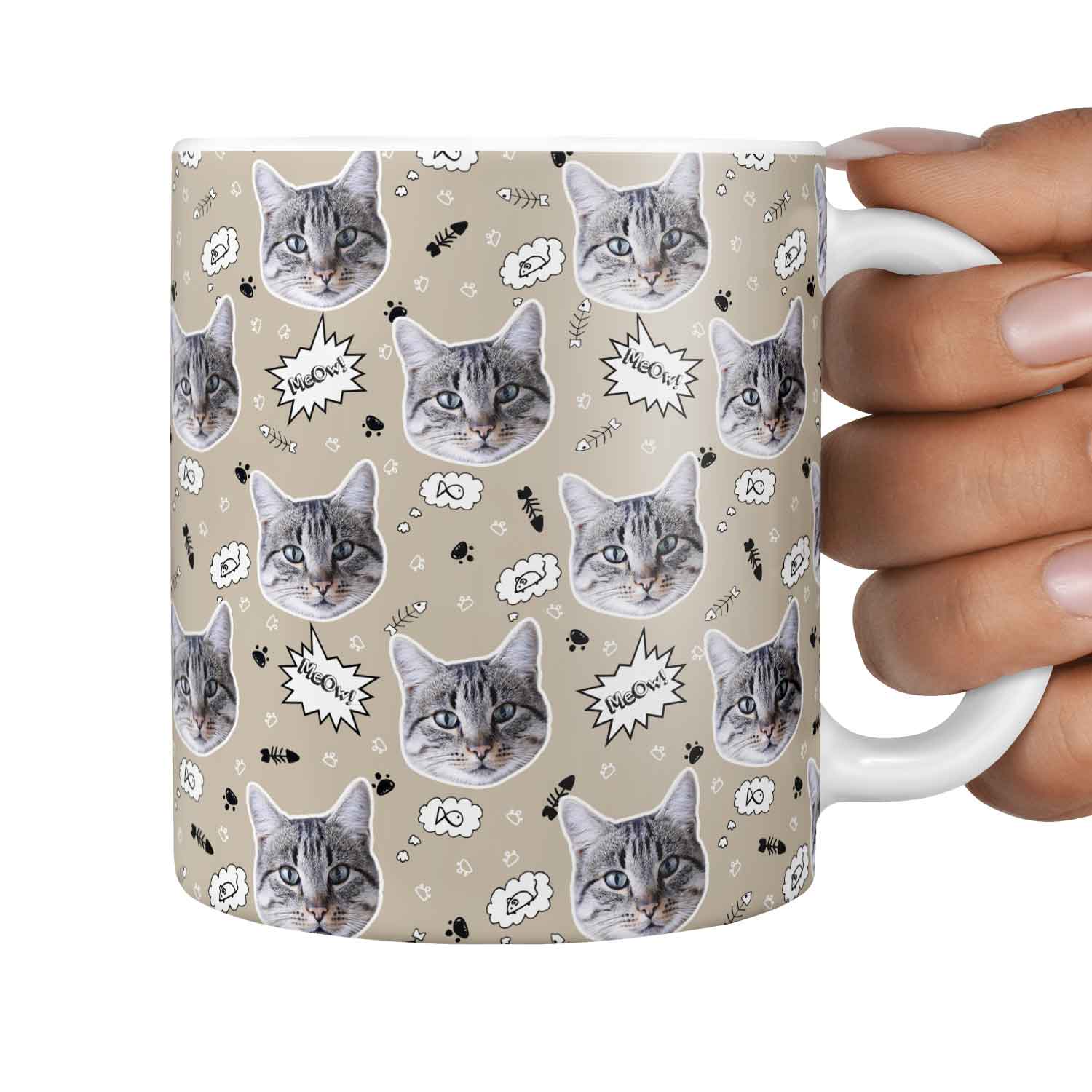 The 'Meow!' Custom Cat Mug