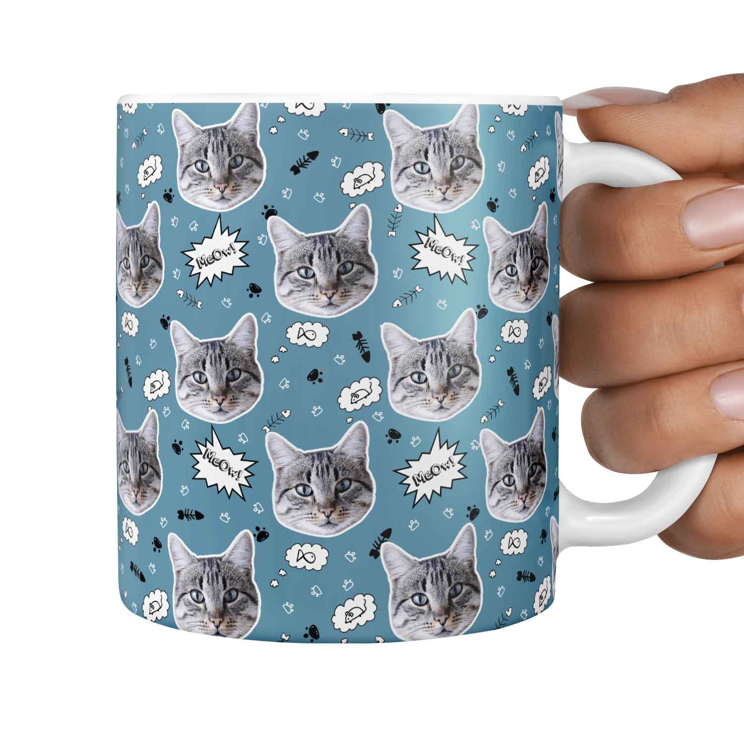 The 'Meow!' Custom Cat Mug