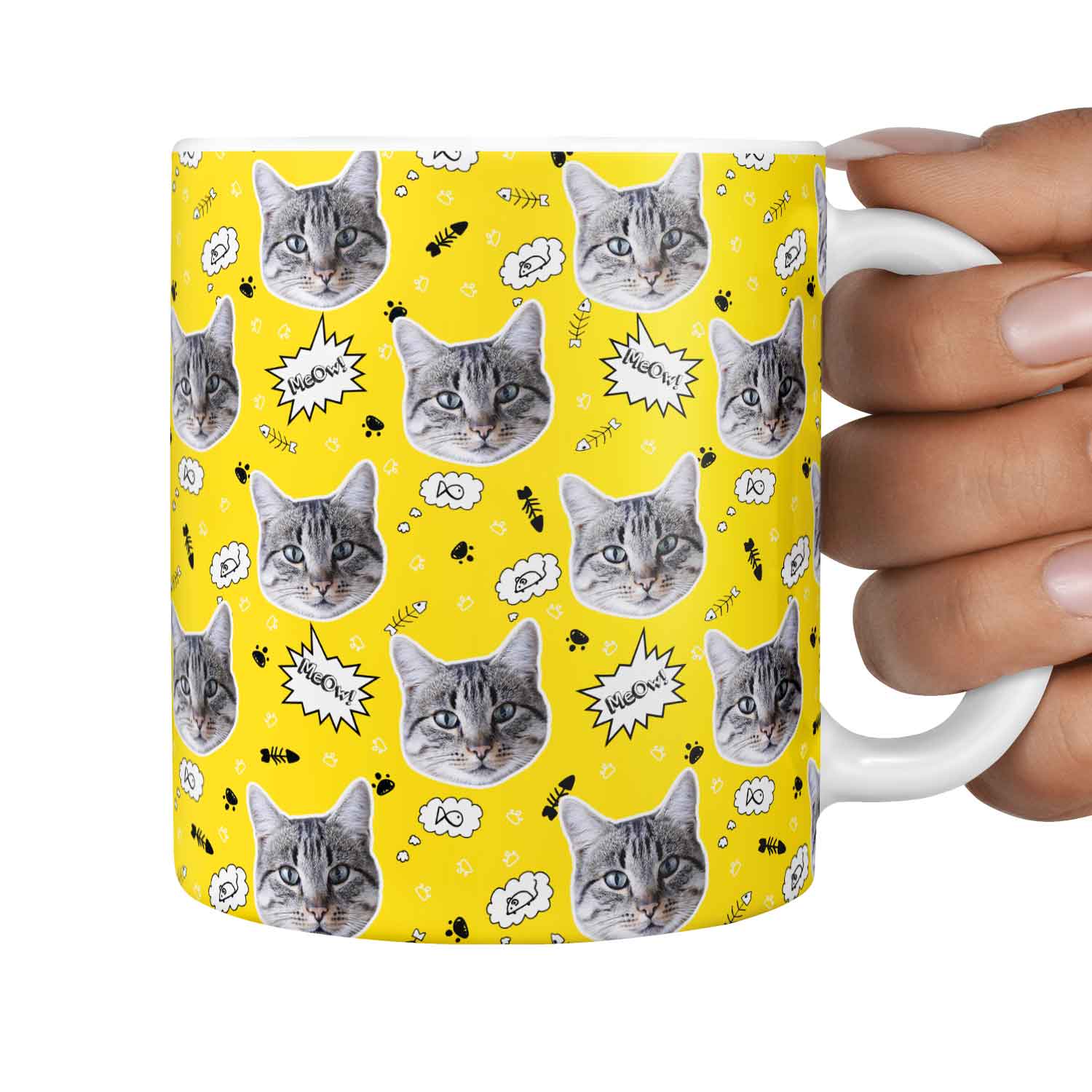 The 'Meow!' Custom Cat Mug