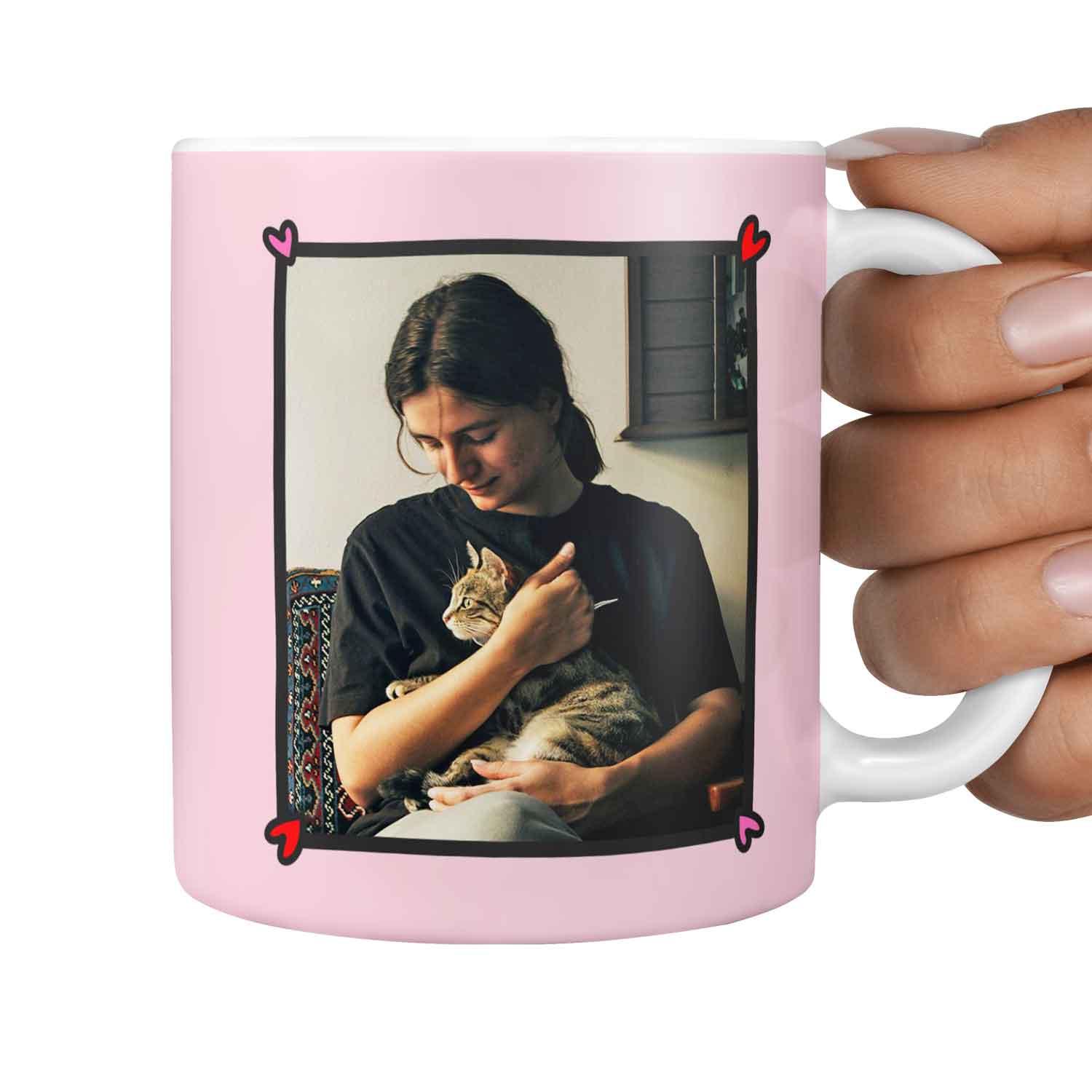 World's Best Cat Mum Photo Frame Personalised Mug