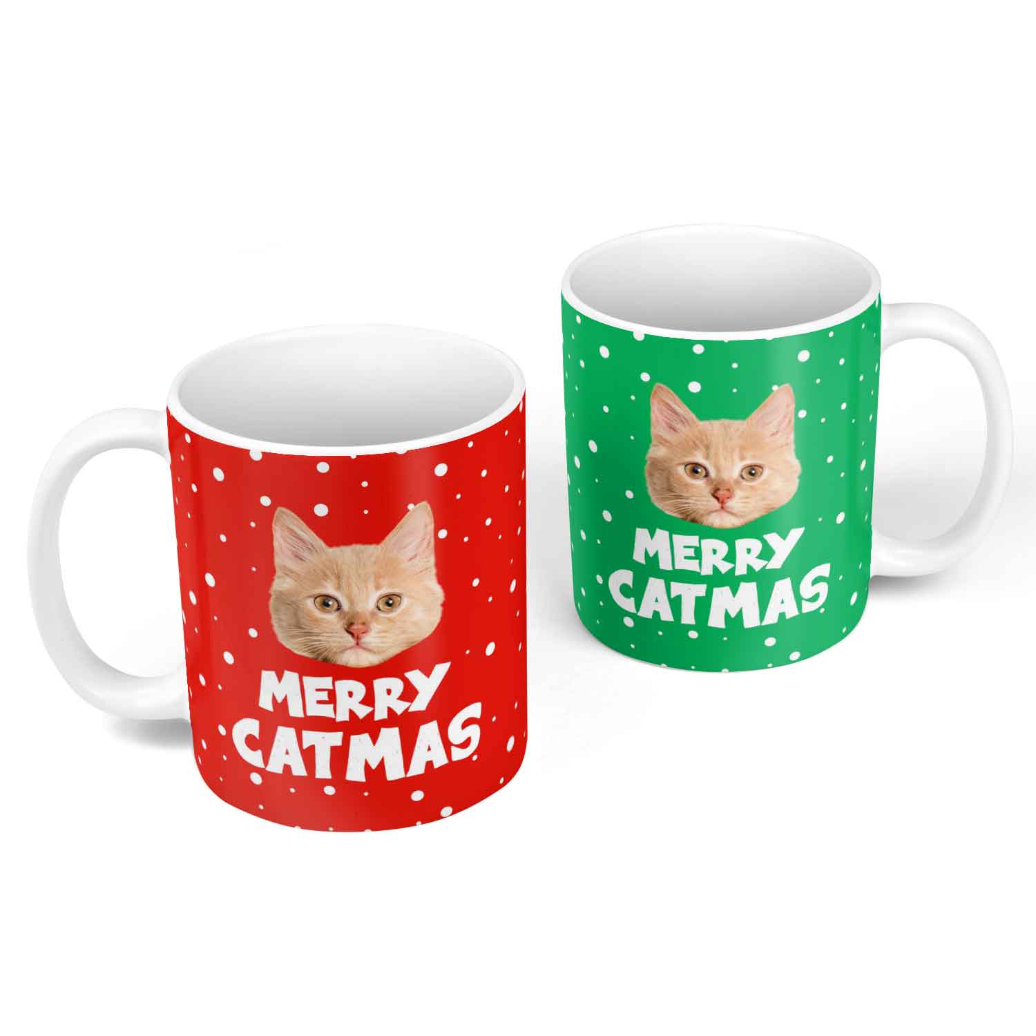Merry Catmas Personalised Christmas Mug