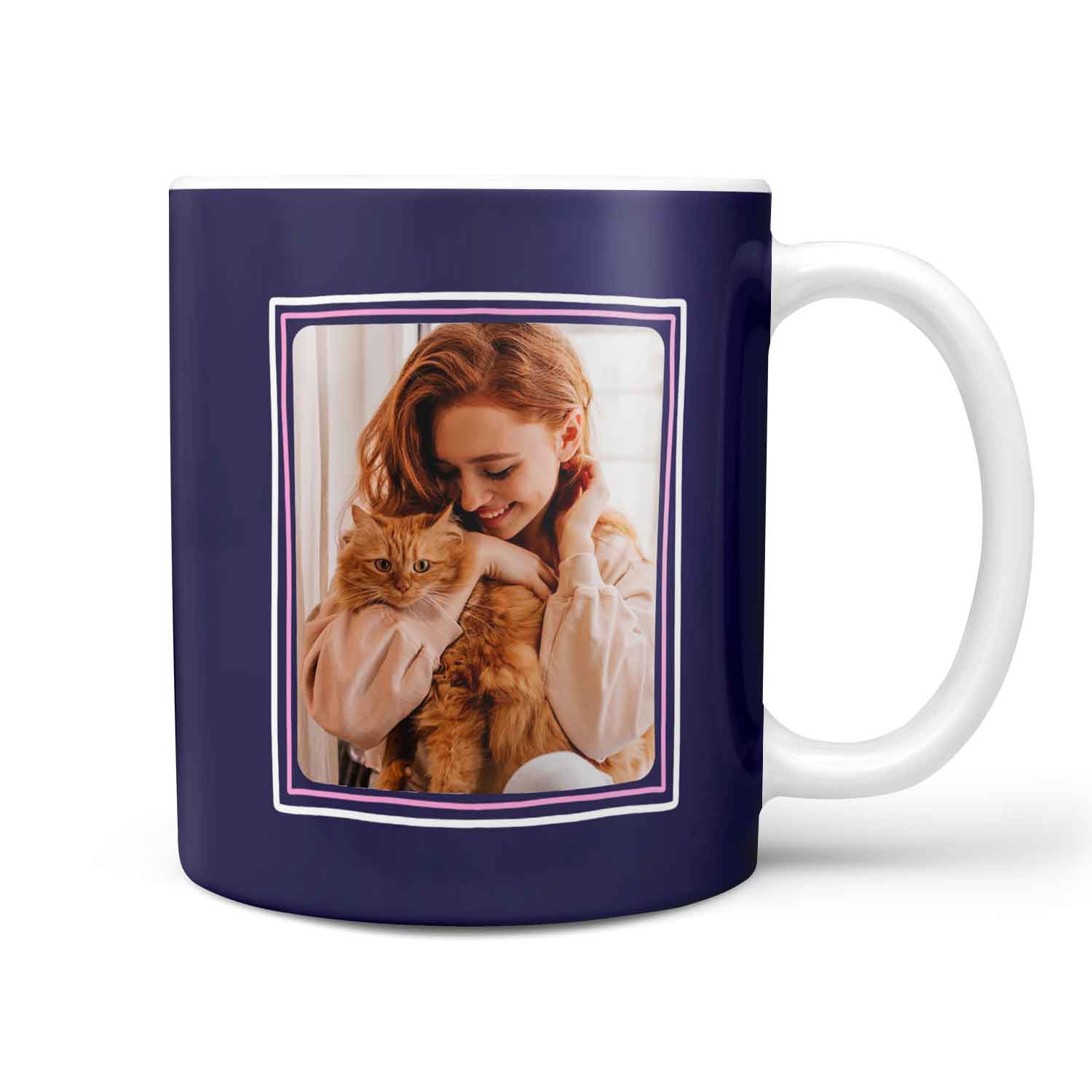 Best Cat Mama Photo Frame Personalised Mug