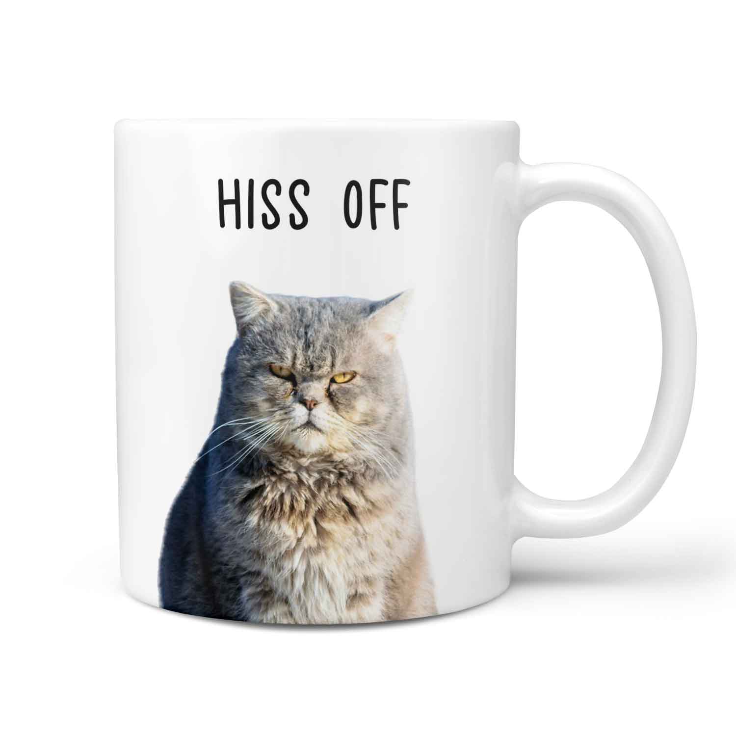 HISS OFF Funny Personalised Cat Mug