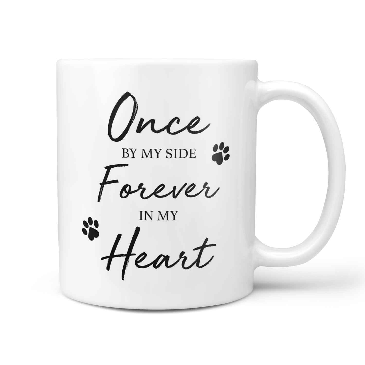 Forever In My Heart (Cat Name) Personalised Memorial Mug