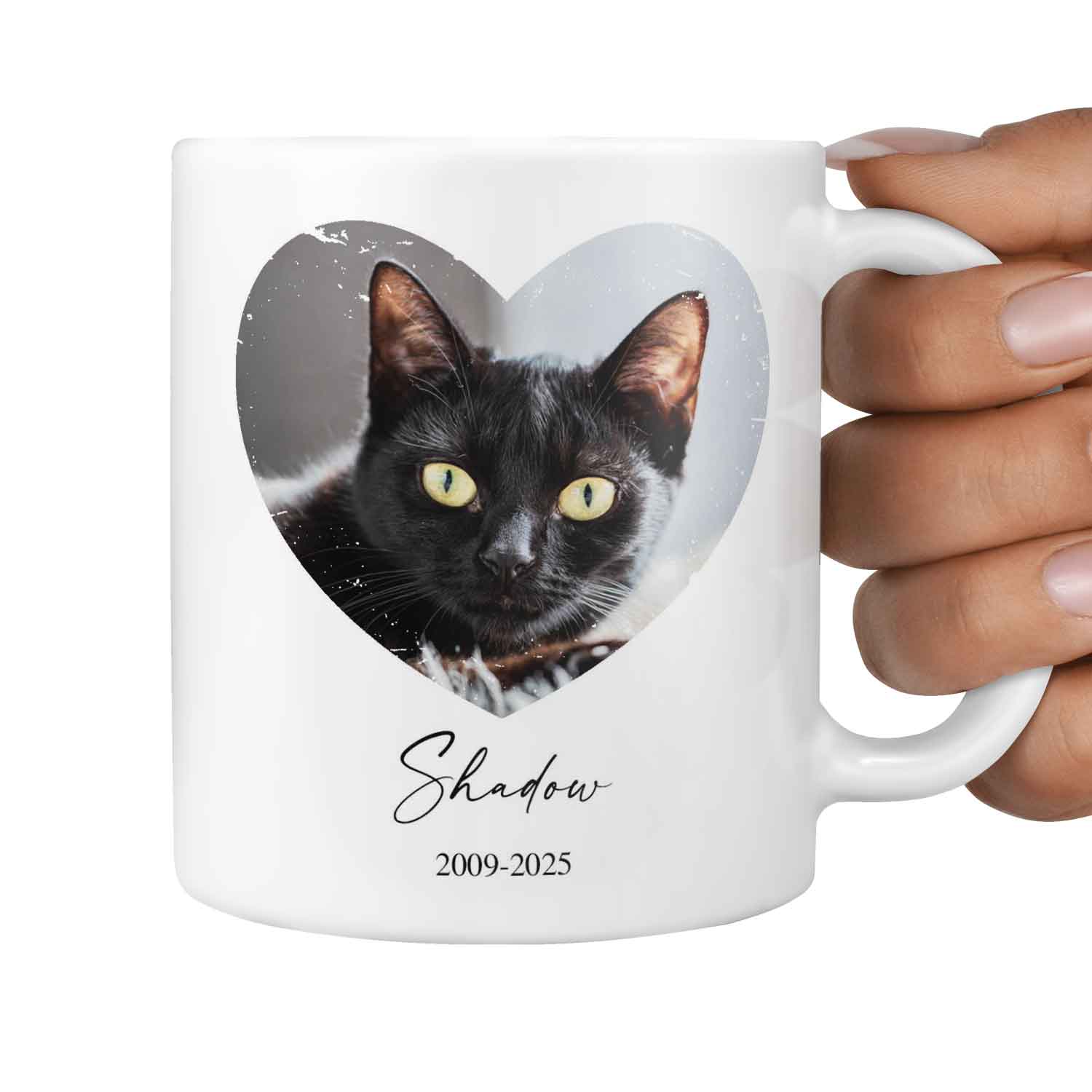 Always In My Heart Cat Photo Memorial Mug