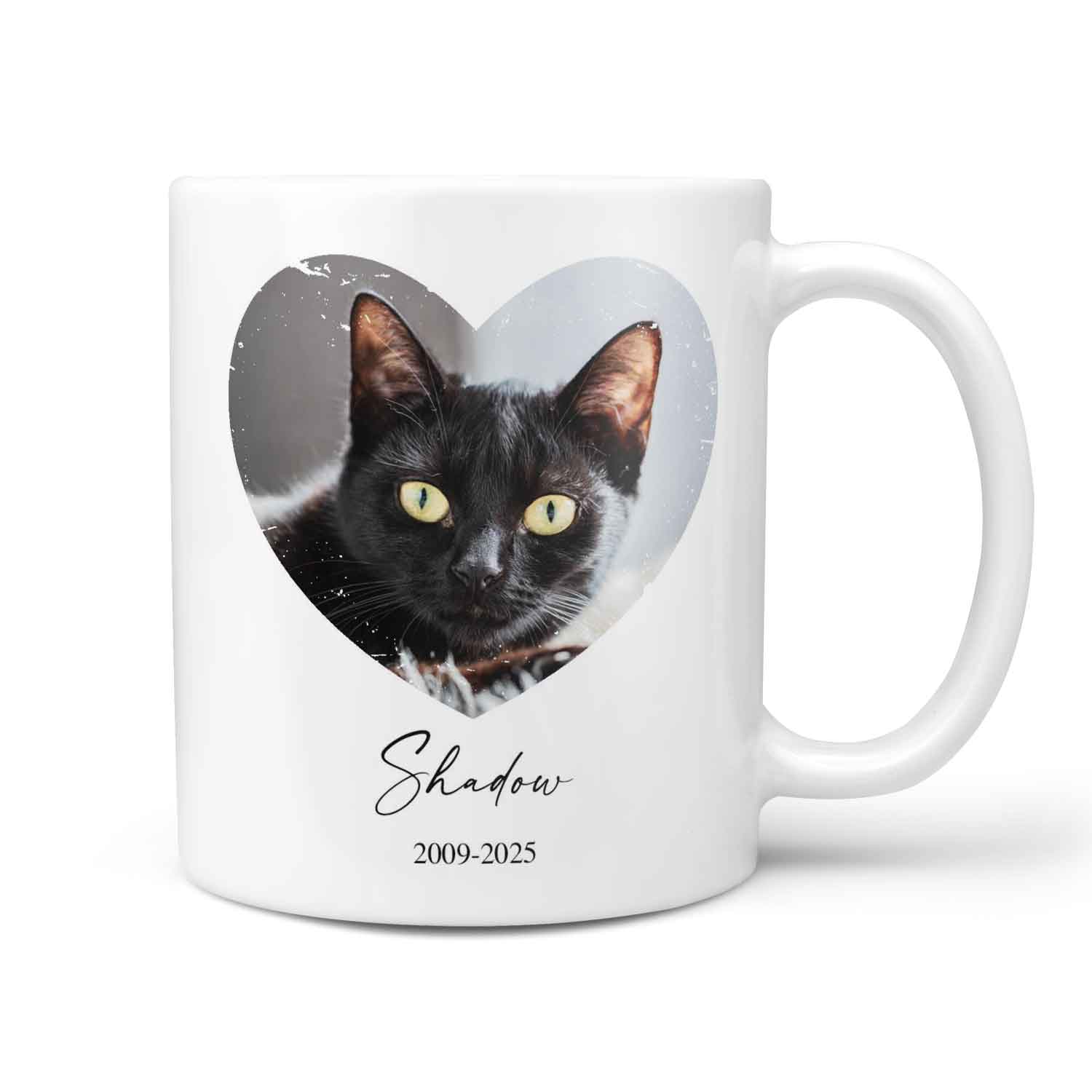 Always In My Heart Cat Photo Memorial Mug