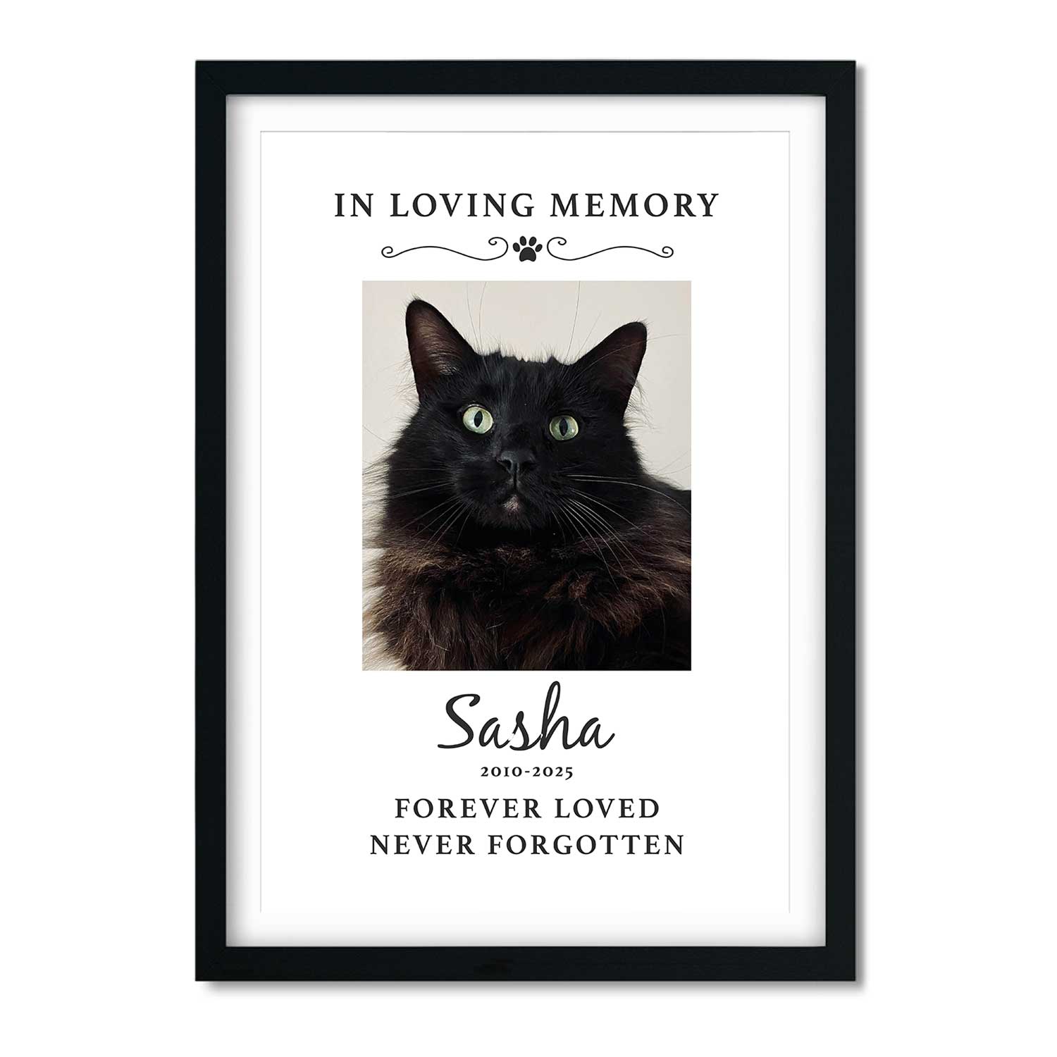 In Loving Memory of (Cat Name) Memorial Print