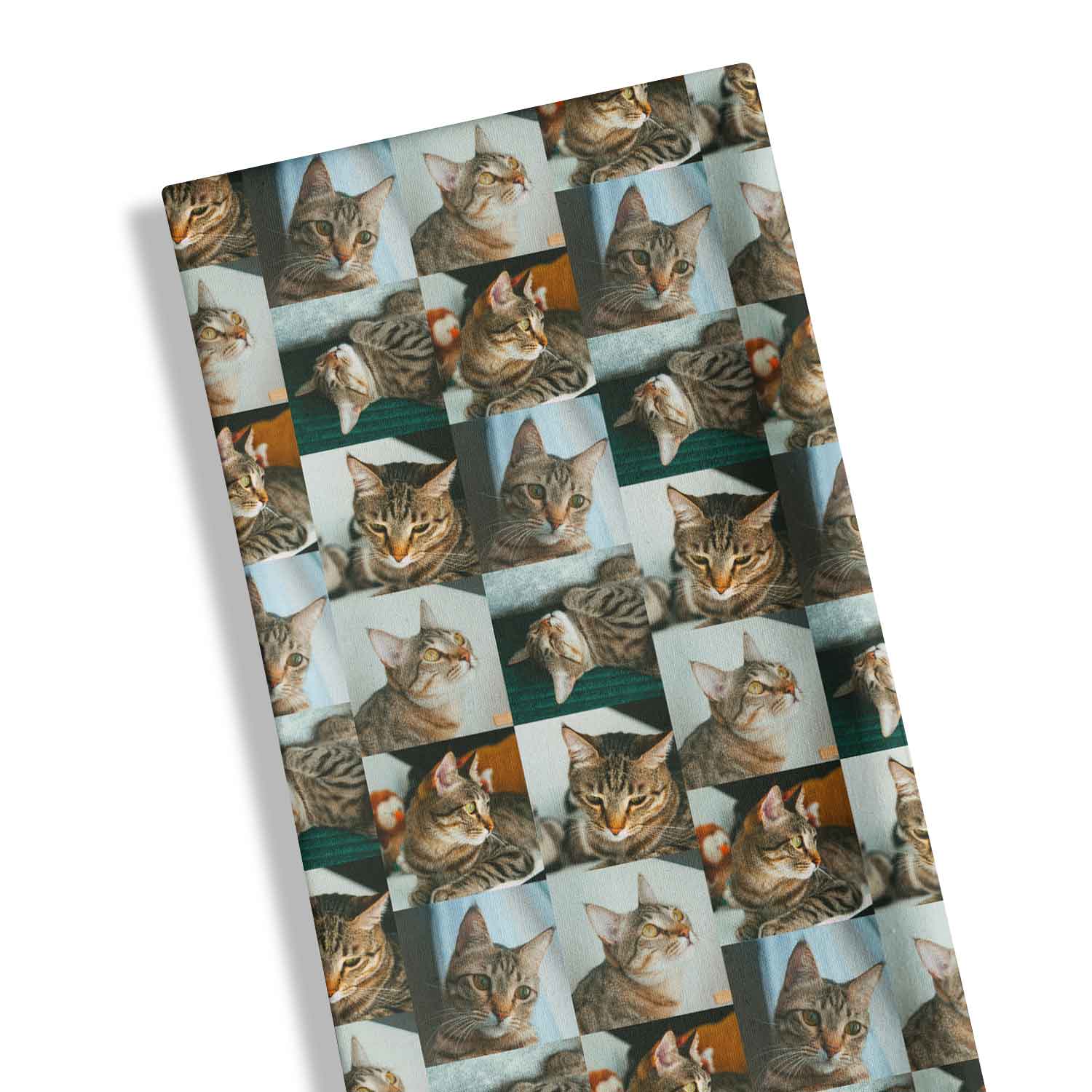 Cat Photo Collage Personalised Tea Towel