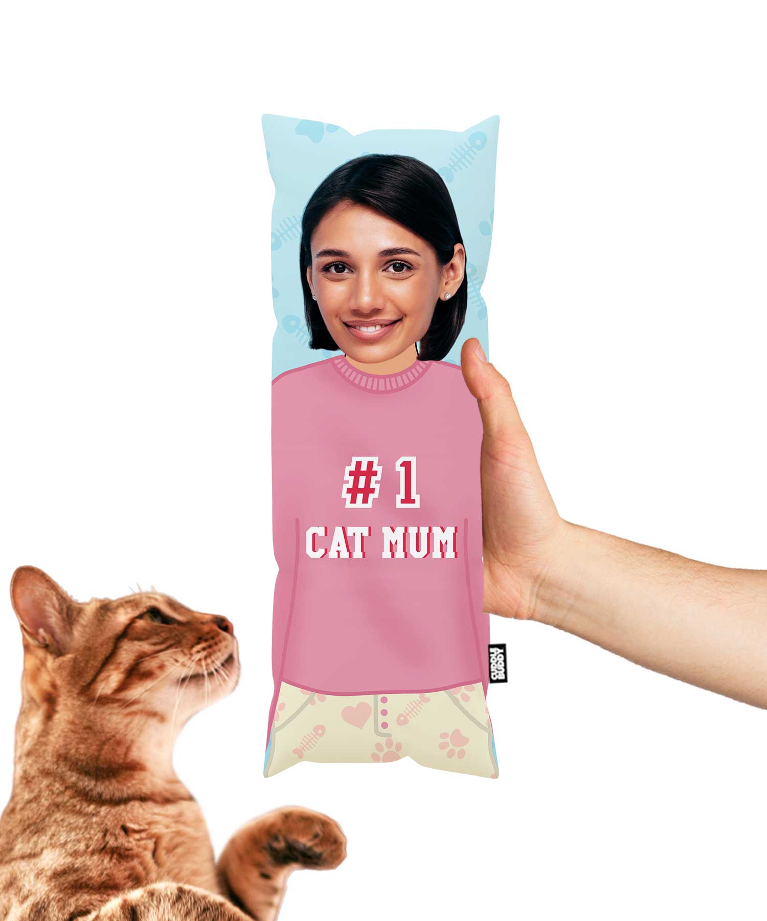 Number 1 Cat Mum Toy Pillow