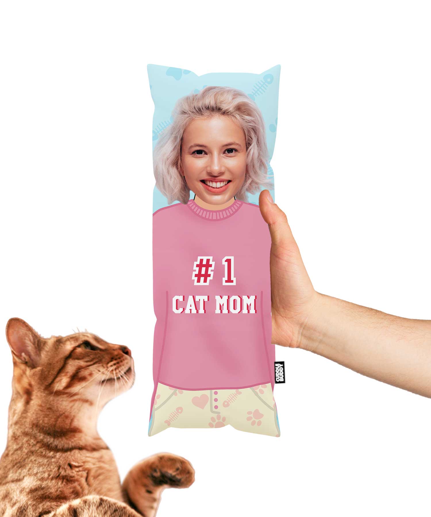 Number 1 Cat Mom Toy Pillow