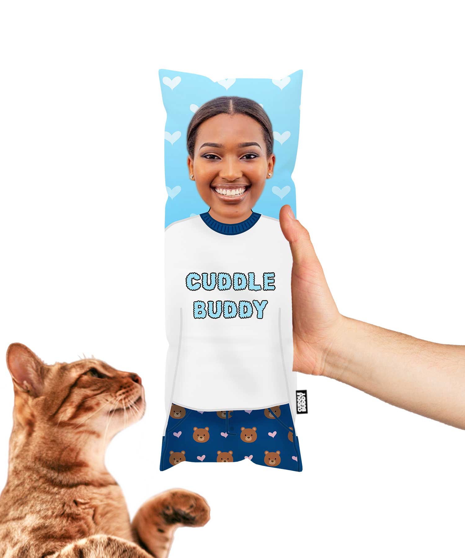 Cuddle Buddy Cat Toy Pillow